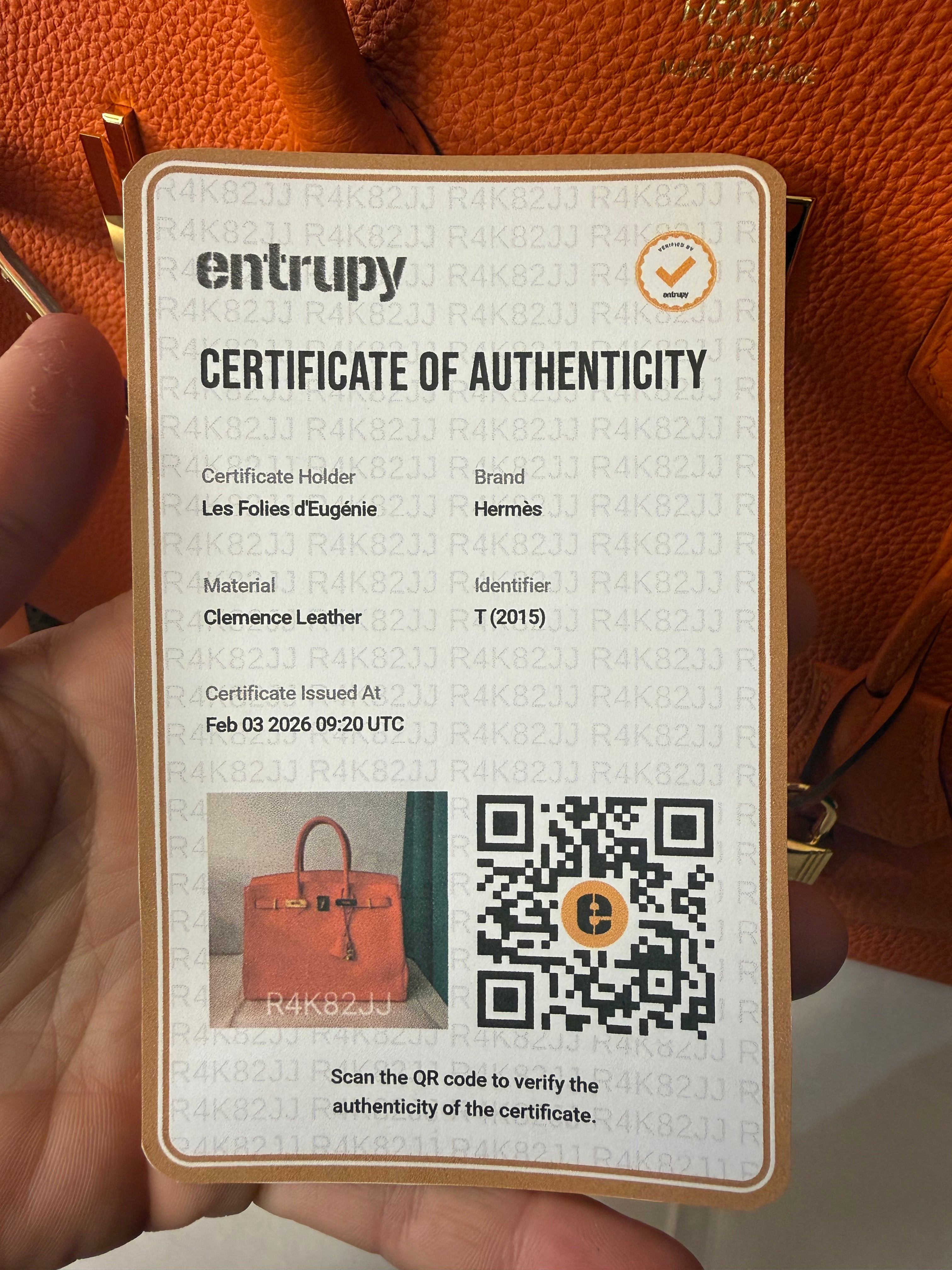 Hermès - Sac Birkin 35 Orange