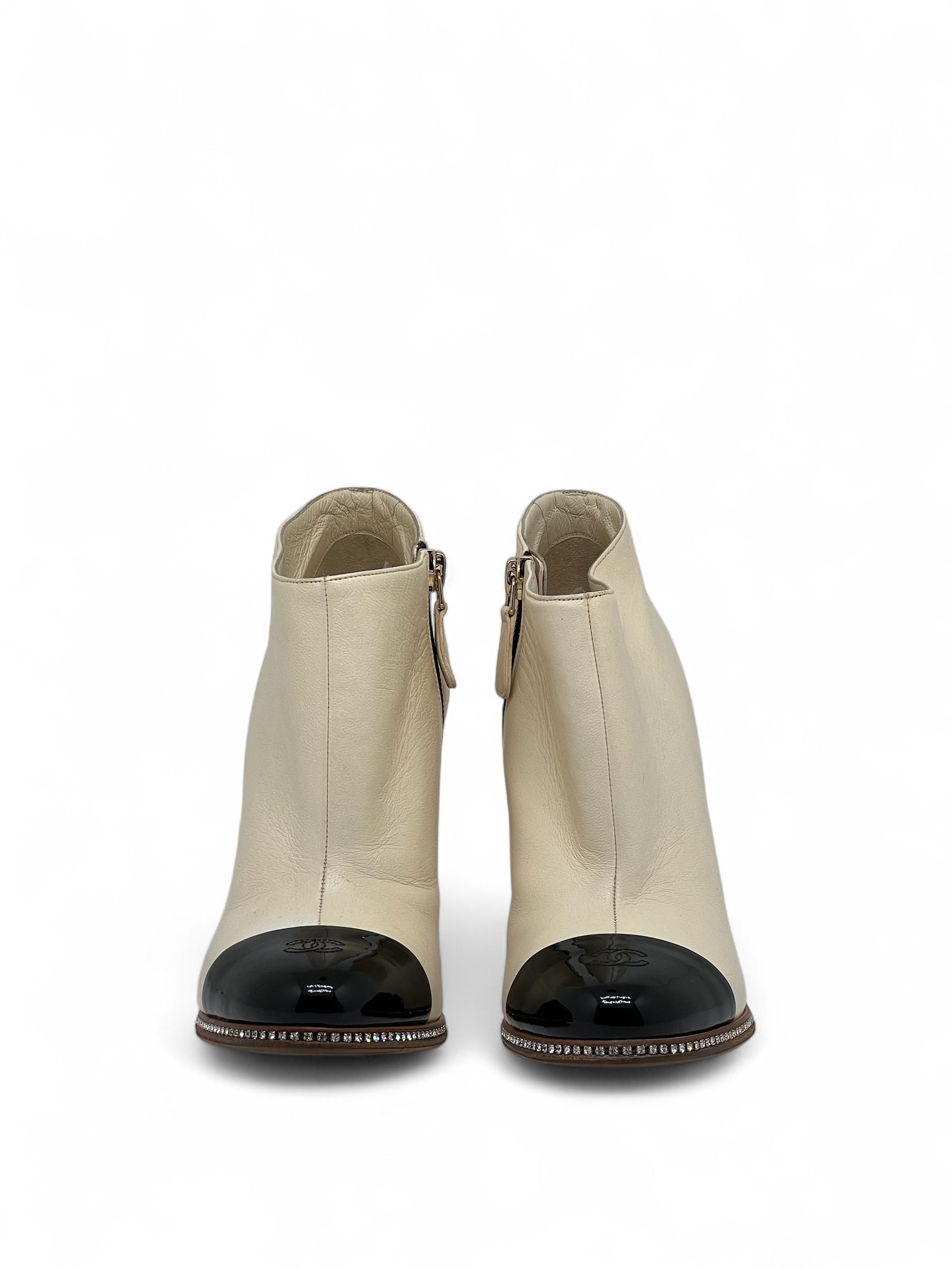 Chanel - Bottines bicolores T35,5C