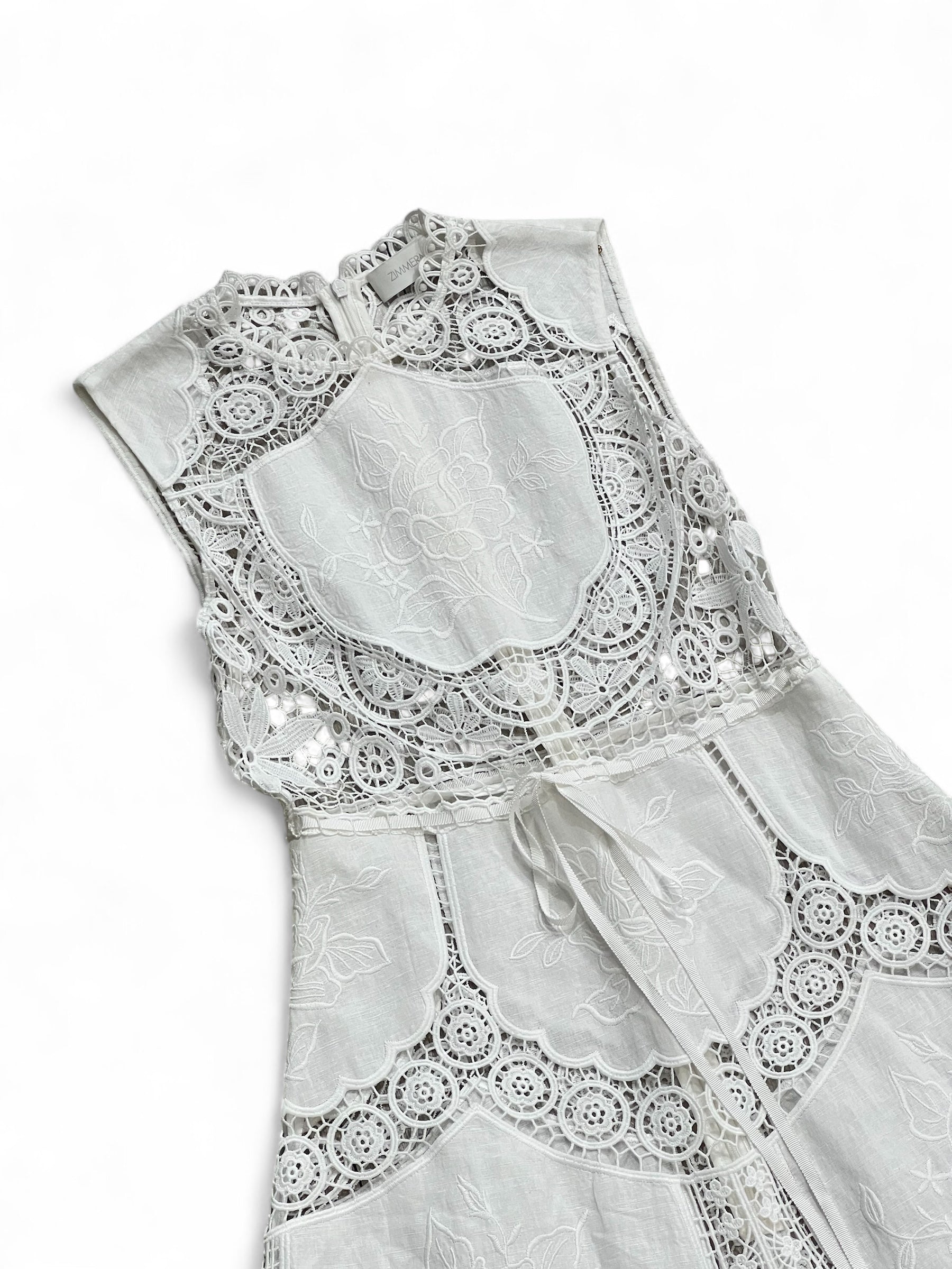 Zimmermann - Robe longue en dentelle T0