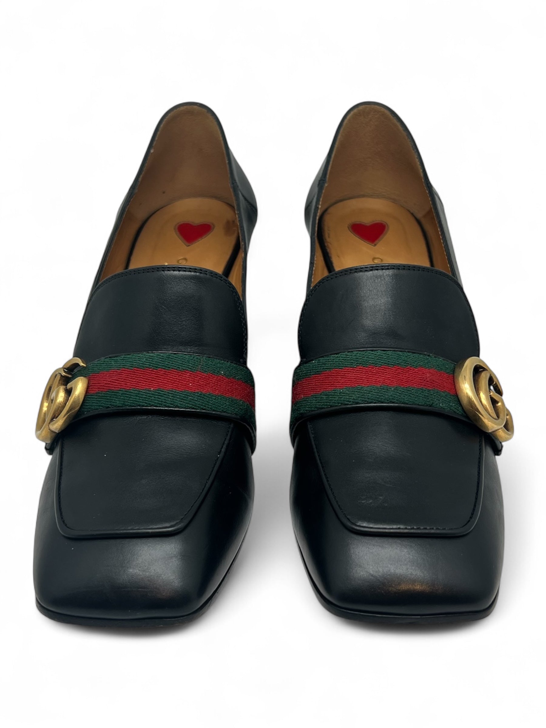 Gucci - Chaussures à talons Peyton en cuir T39