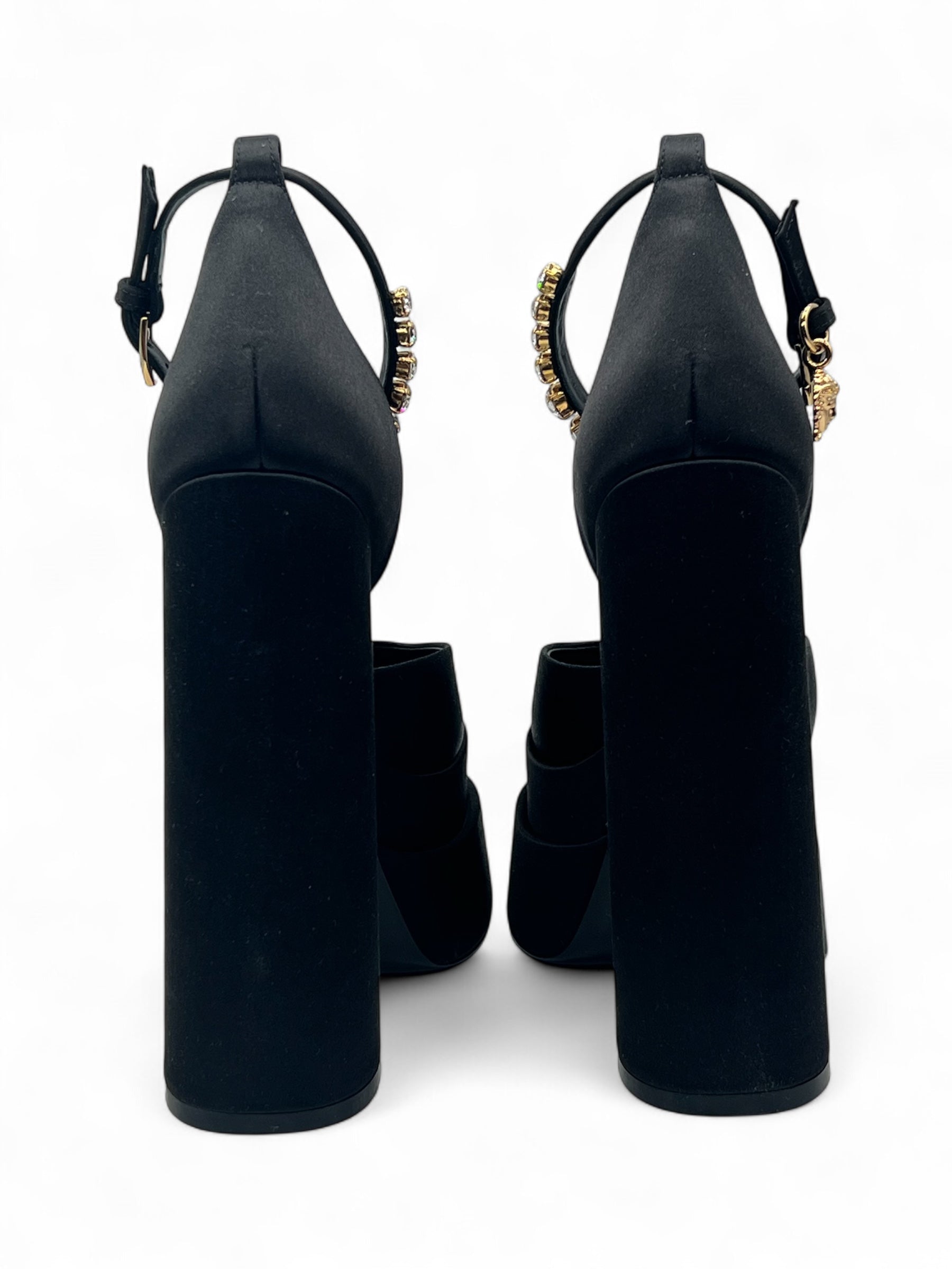 Versace - Escarpin Médusa avec strass T38,5