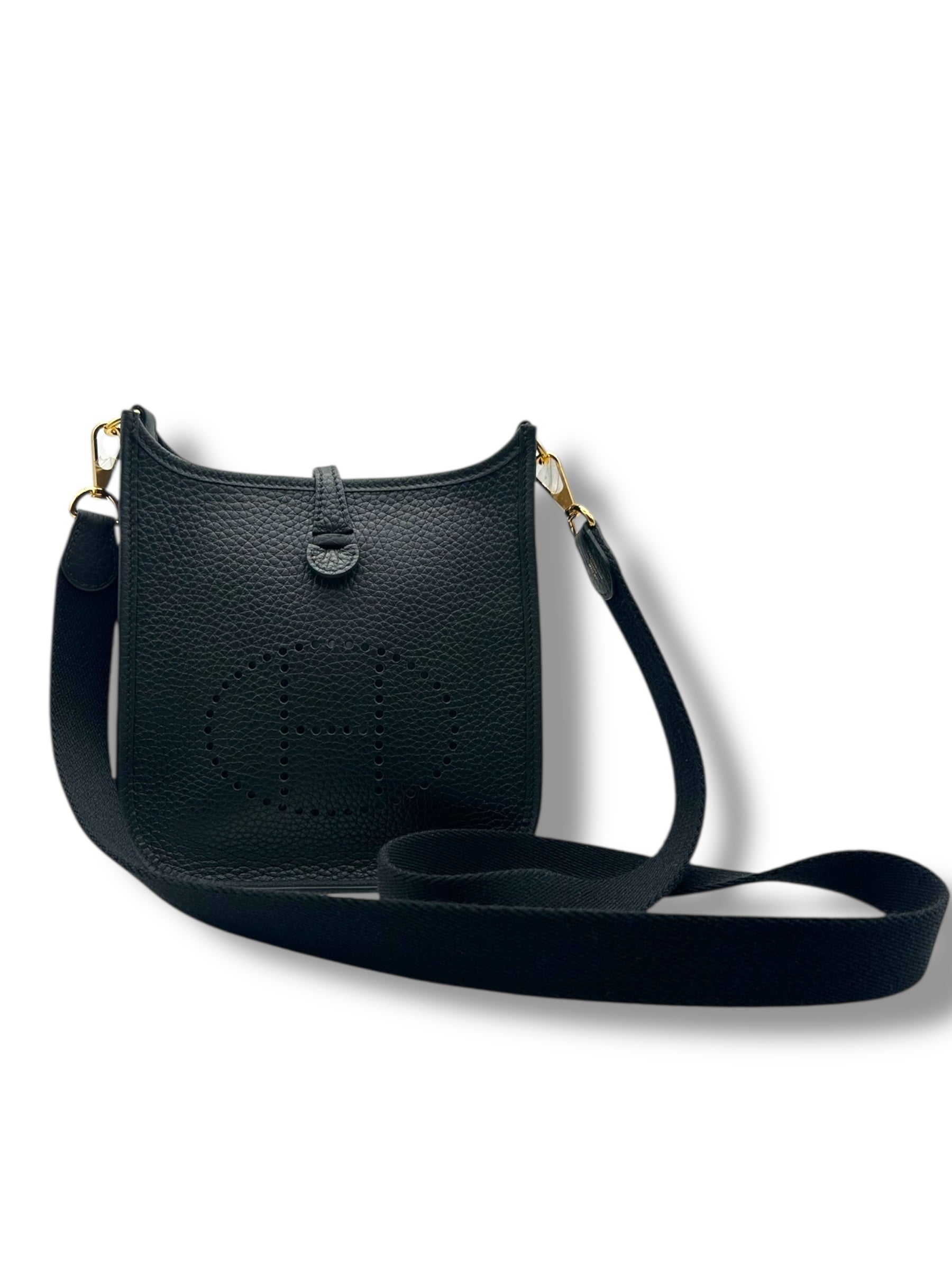 Hermès - Sac Evelyne 16 Amazone Taurillon Clémence Noir