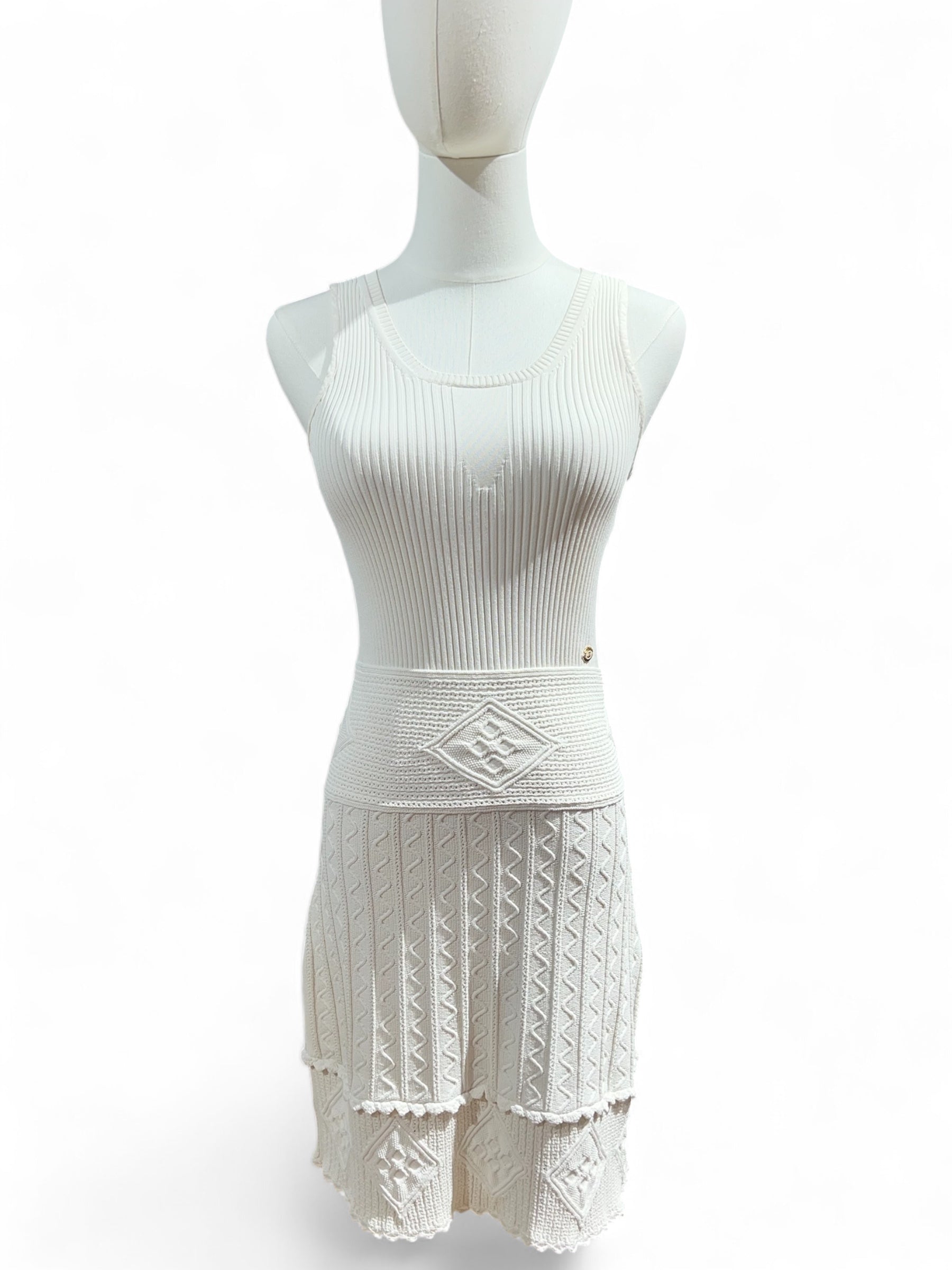Chanel - Robe blanche T36