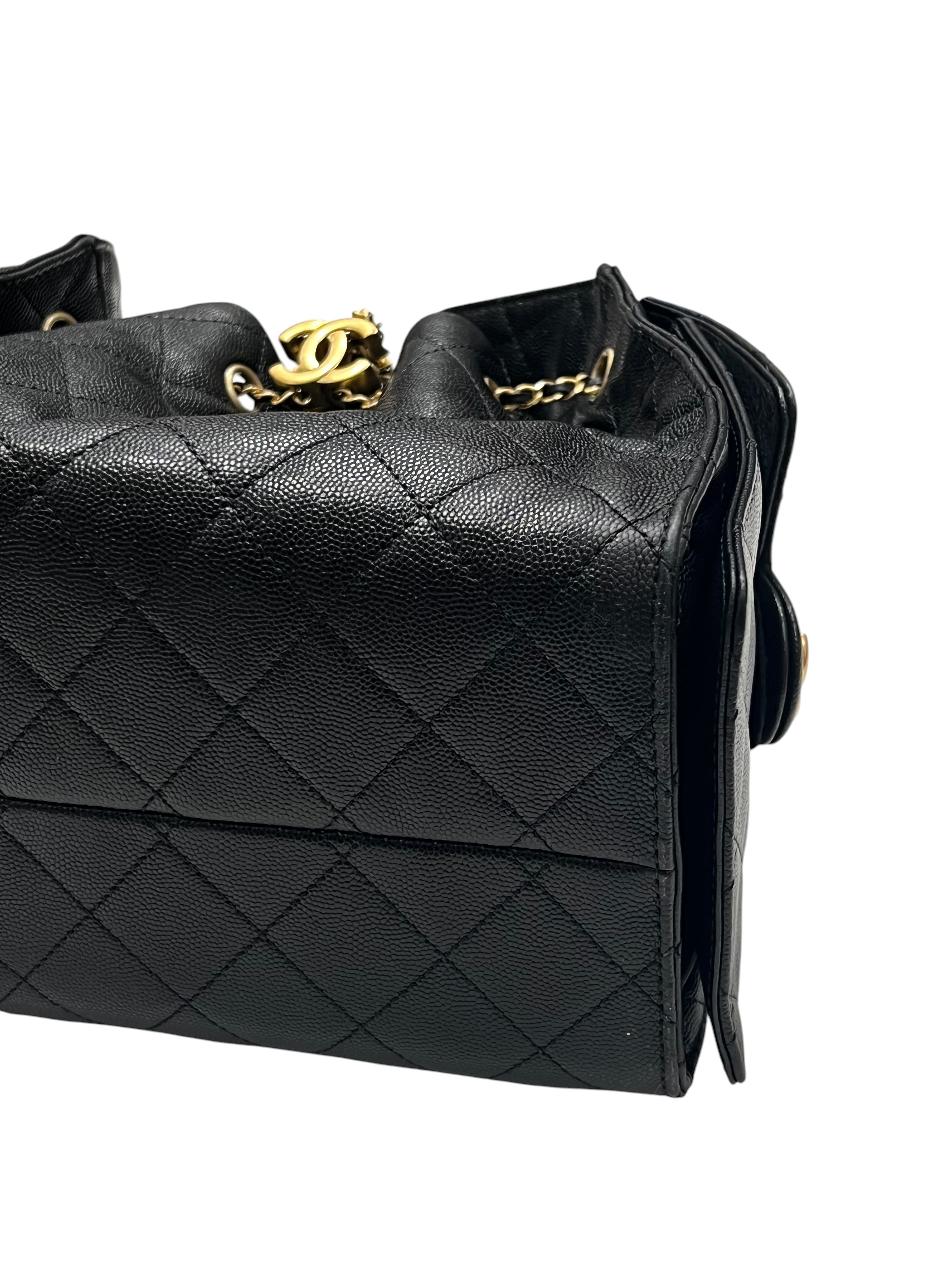 Chanel - sac 25 small cuir noir
