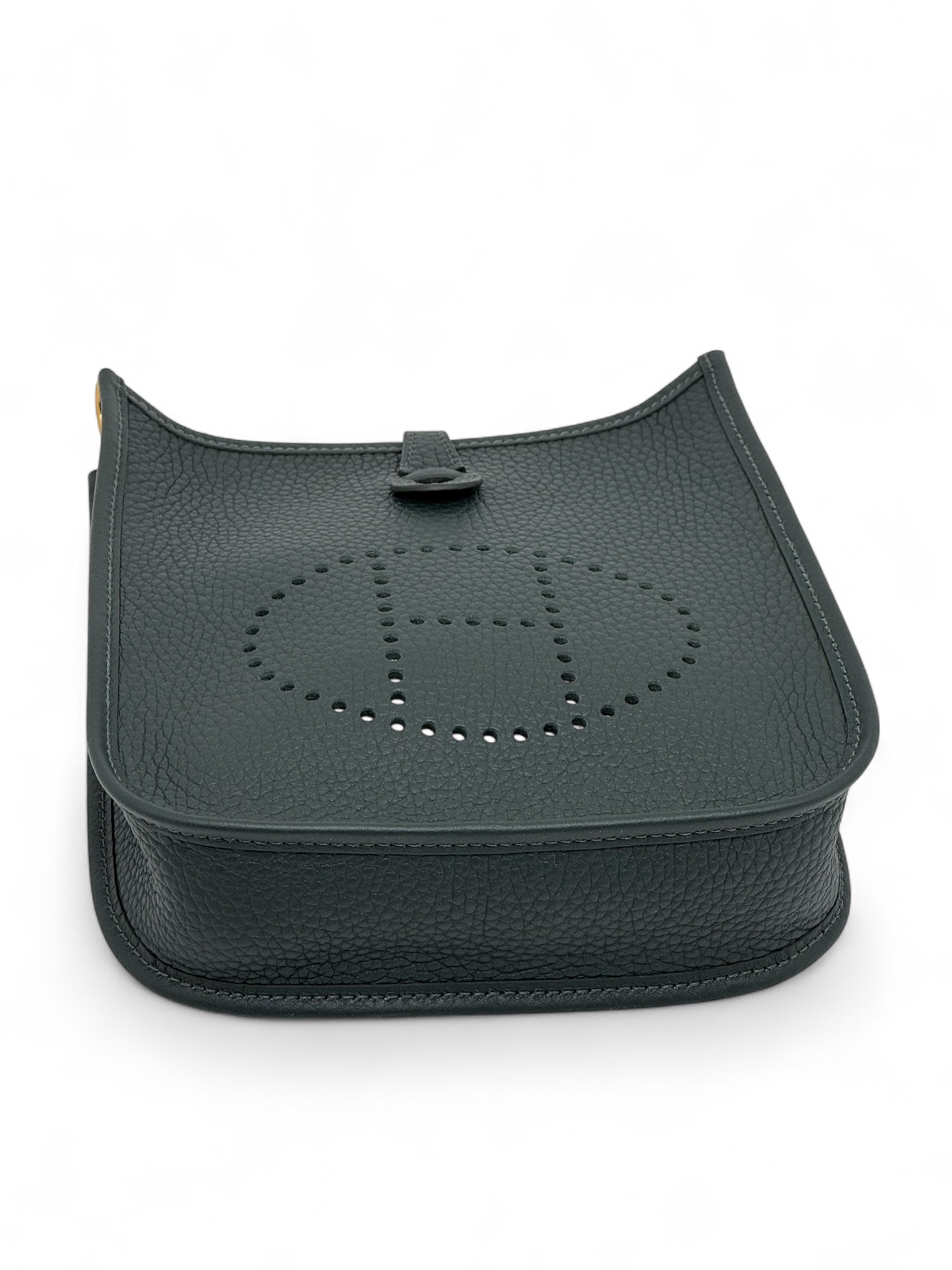 Hermès - Sac Mini Evelyne 16 Vert Mangrove