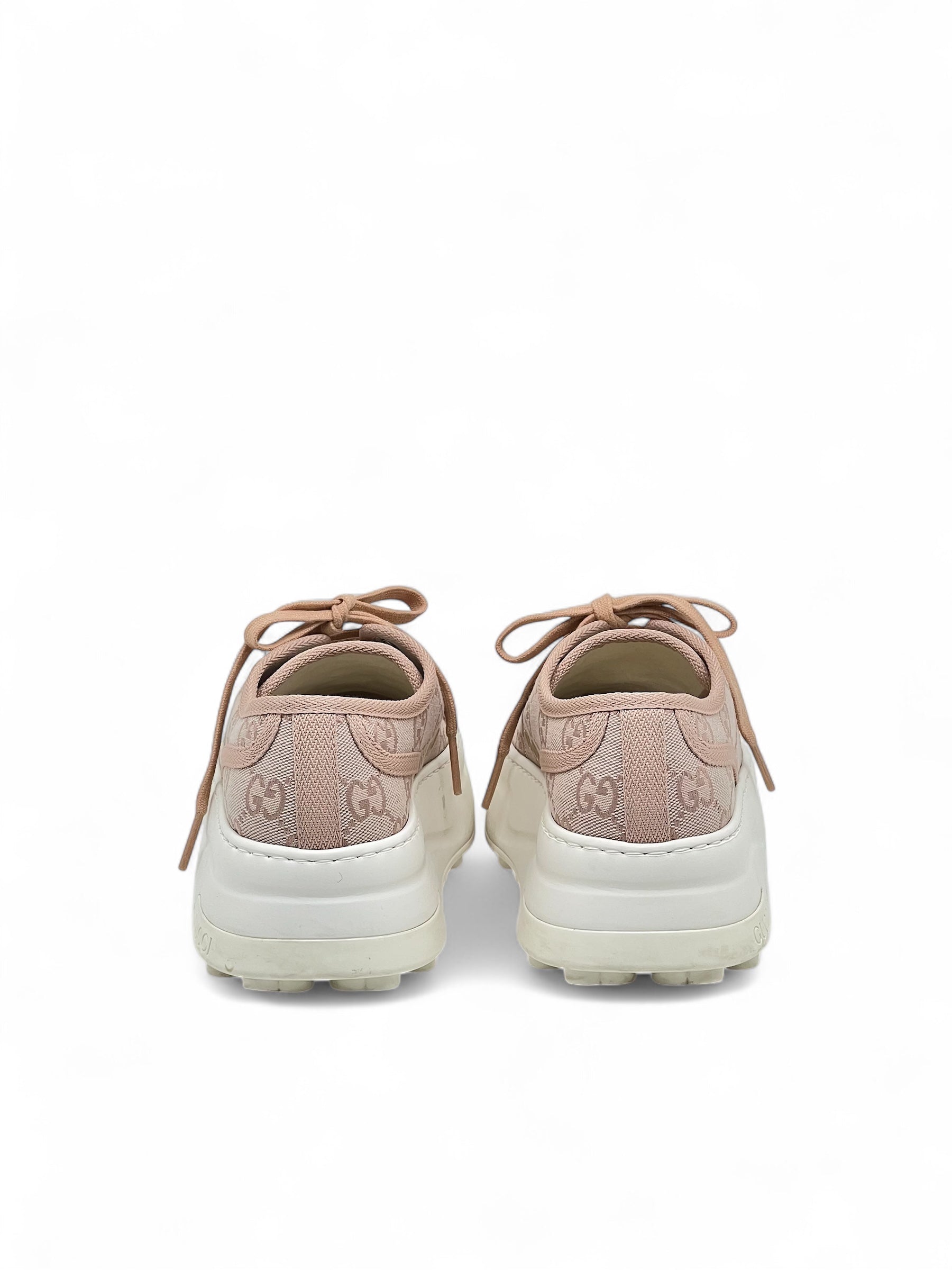 Gucci - Baskets monogram rose T37