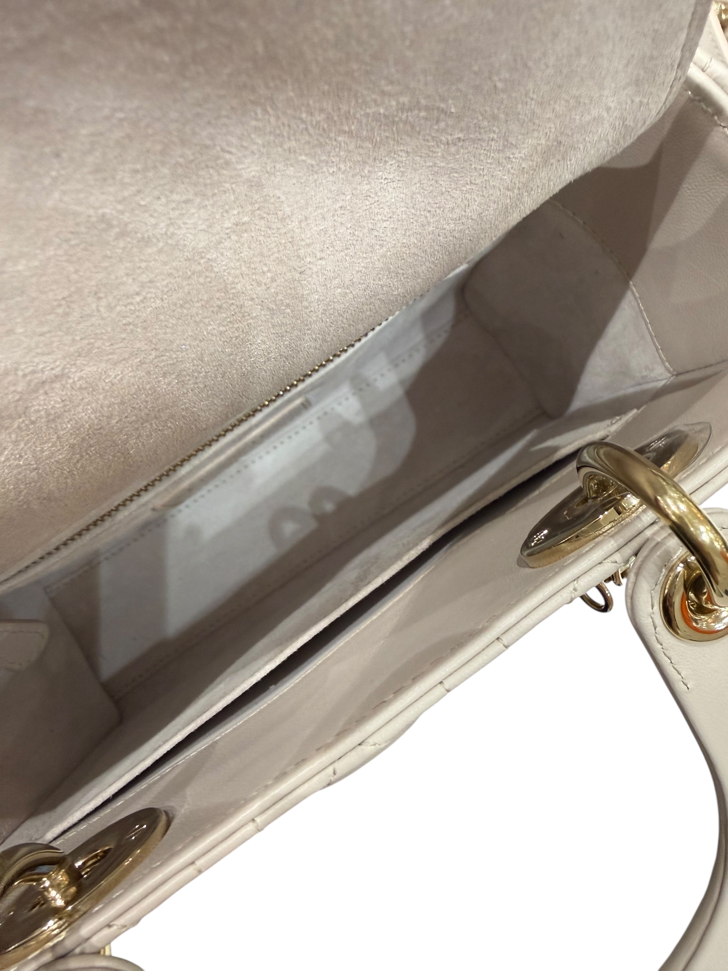 Christian Dior - Sac Lady Dior Small MY ABC beige