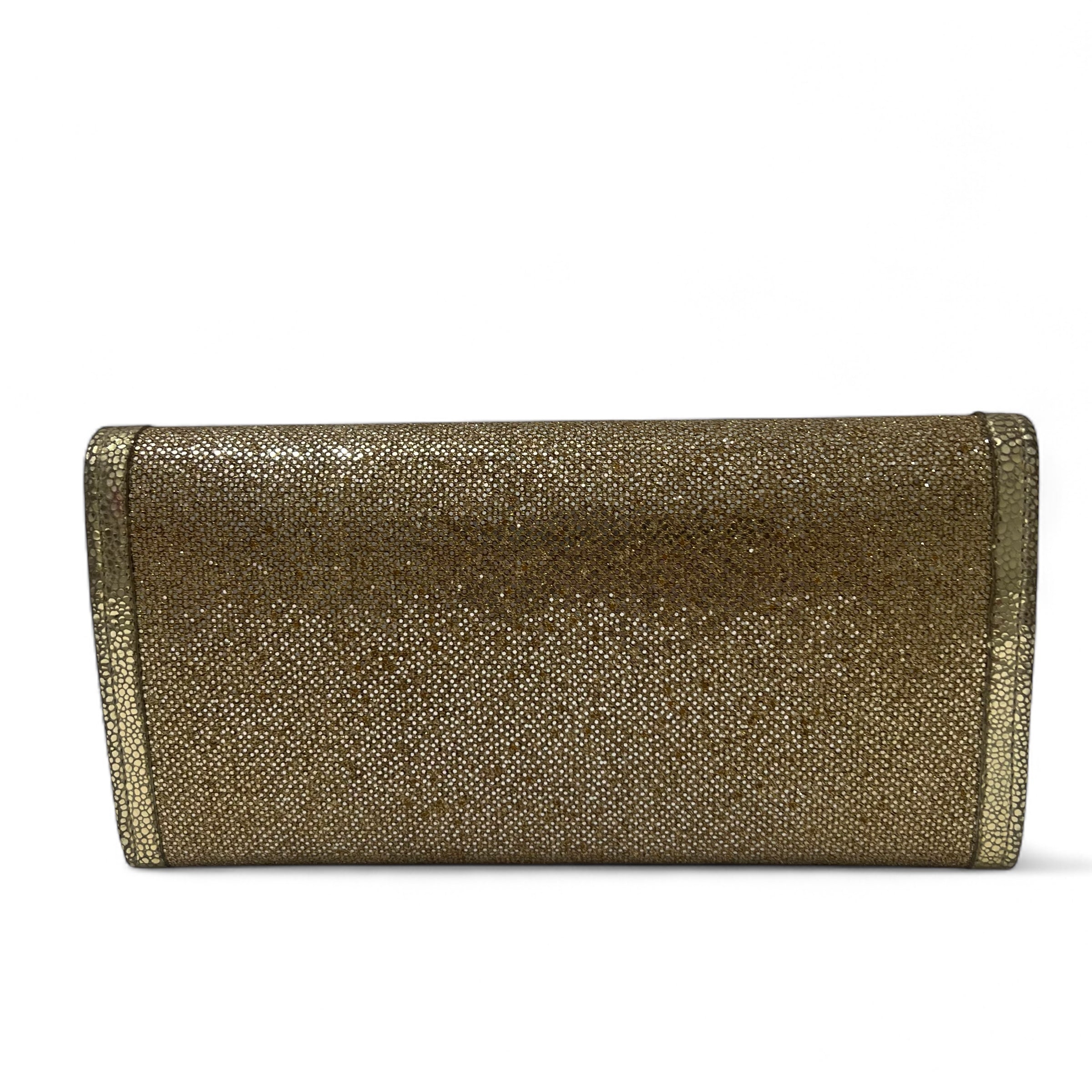 Jimmy Choo - Pochette dorée pailletée