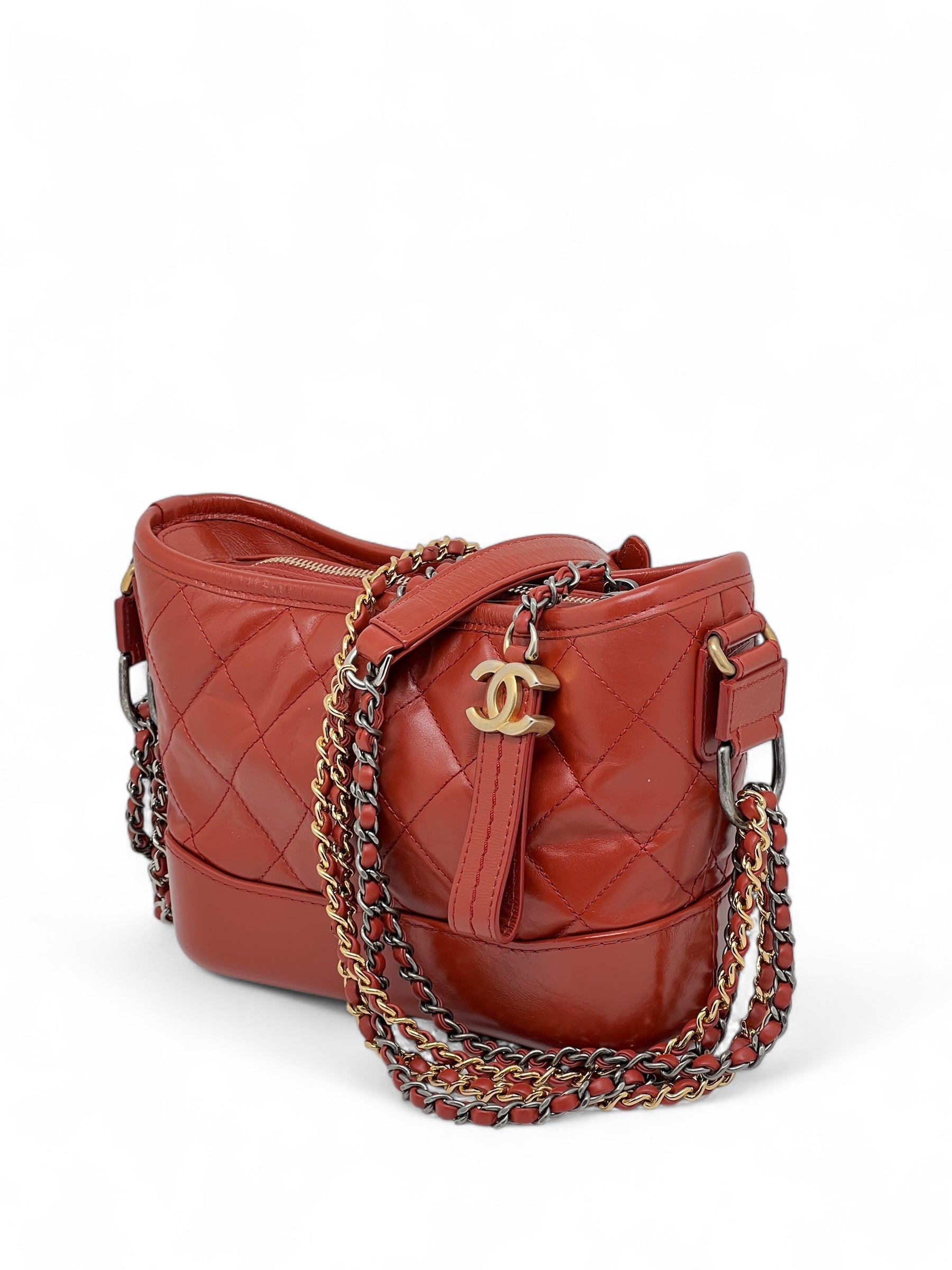 Chanel - Sac Mini Gabrielle Terracotta