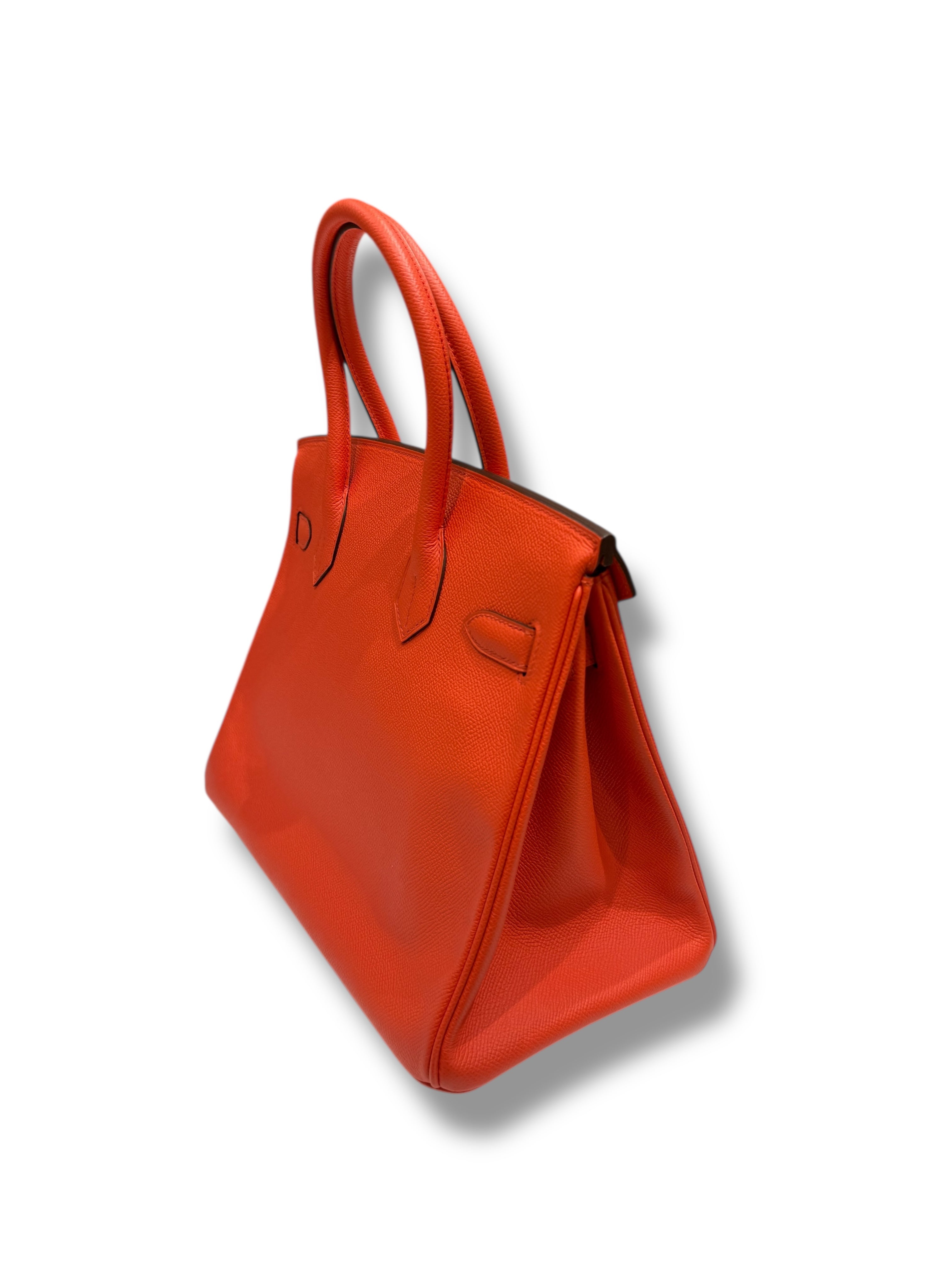 Hermès - Sac Birkin 30 Orange Poppy Epsom