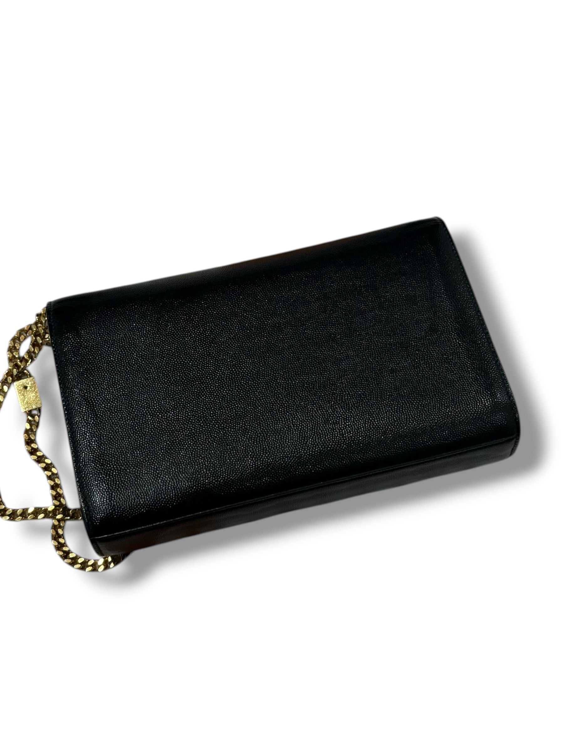 Saint Laurent - sac Kate médium cuir noir