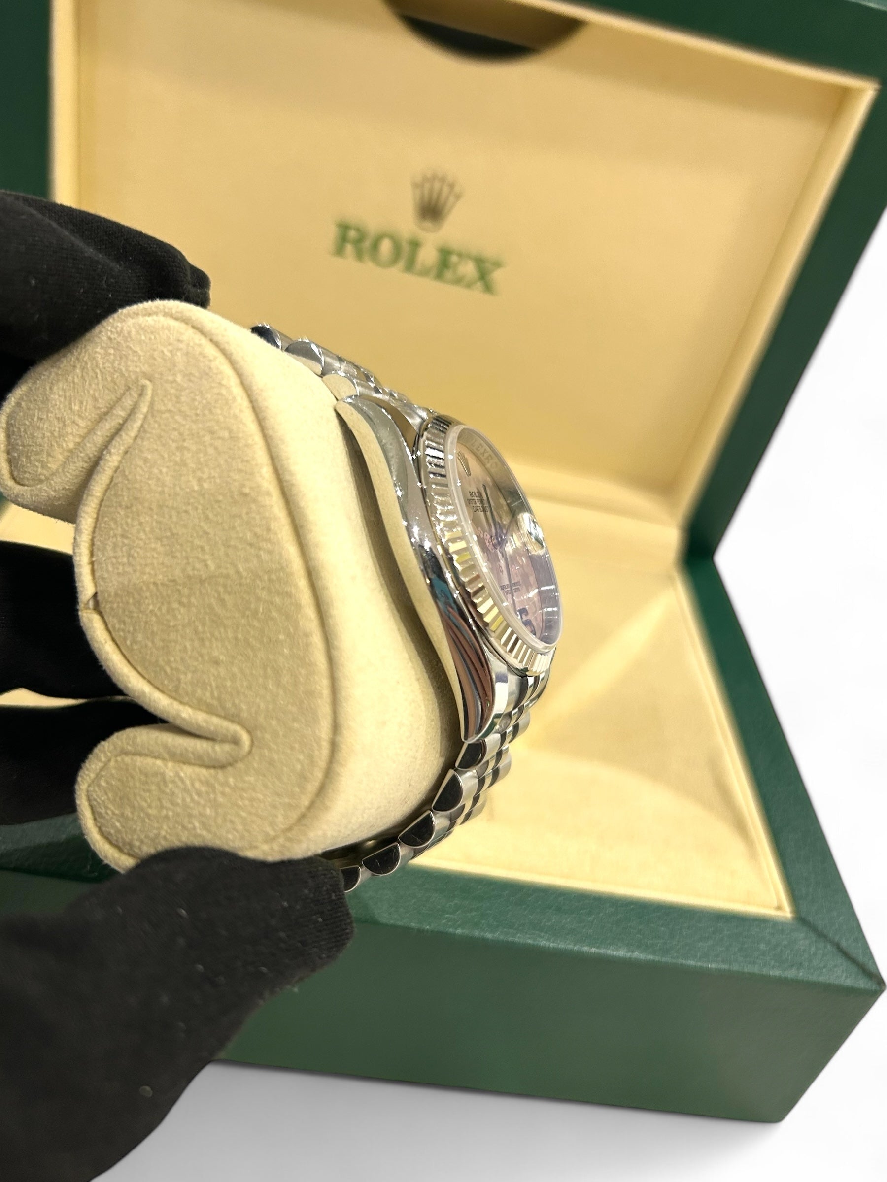 Rolex - Montre Datejust 36mm cadran floral