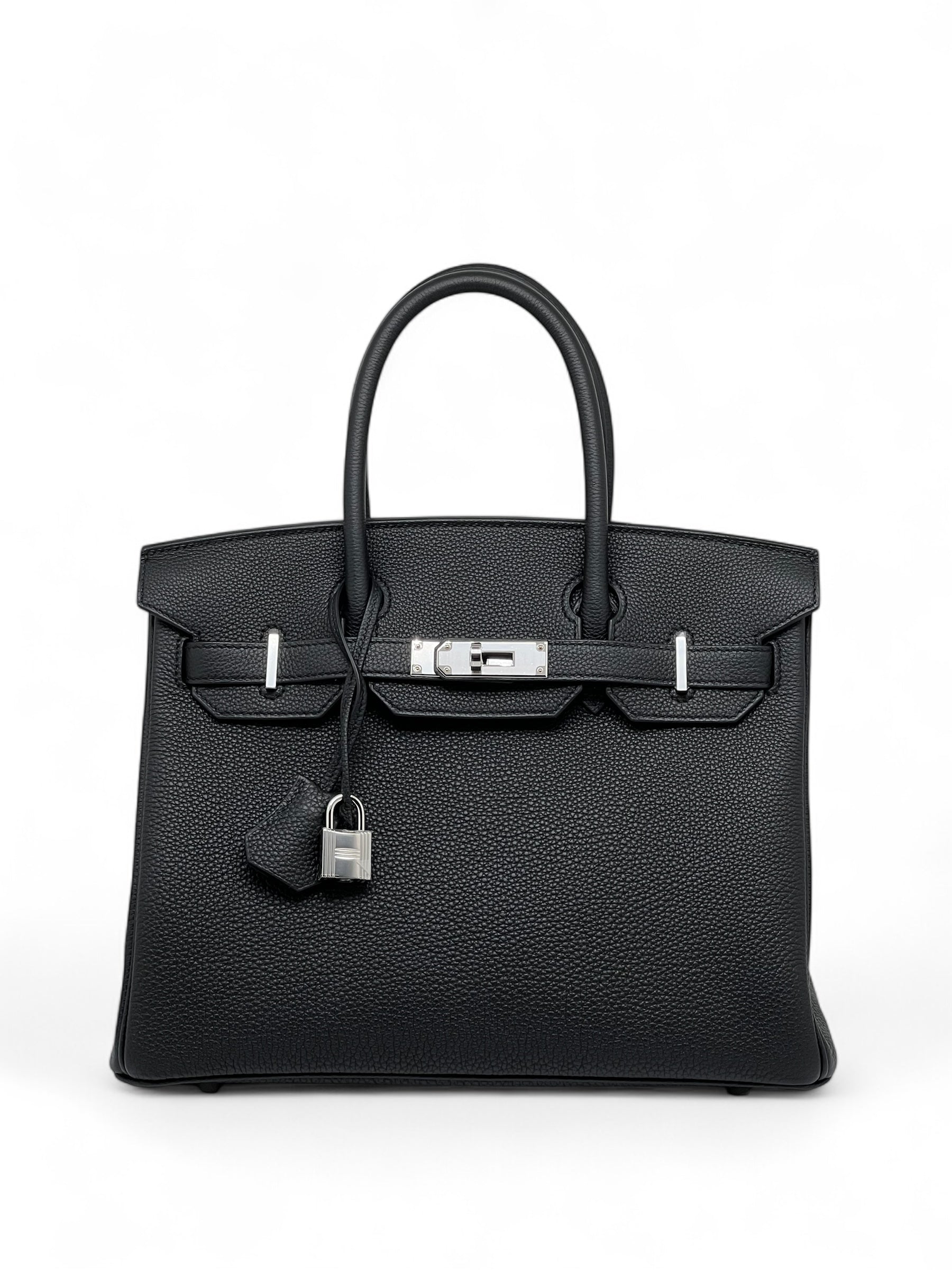 Hermès - Birkin-Tasche 30 Schwarz Togo-Leder