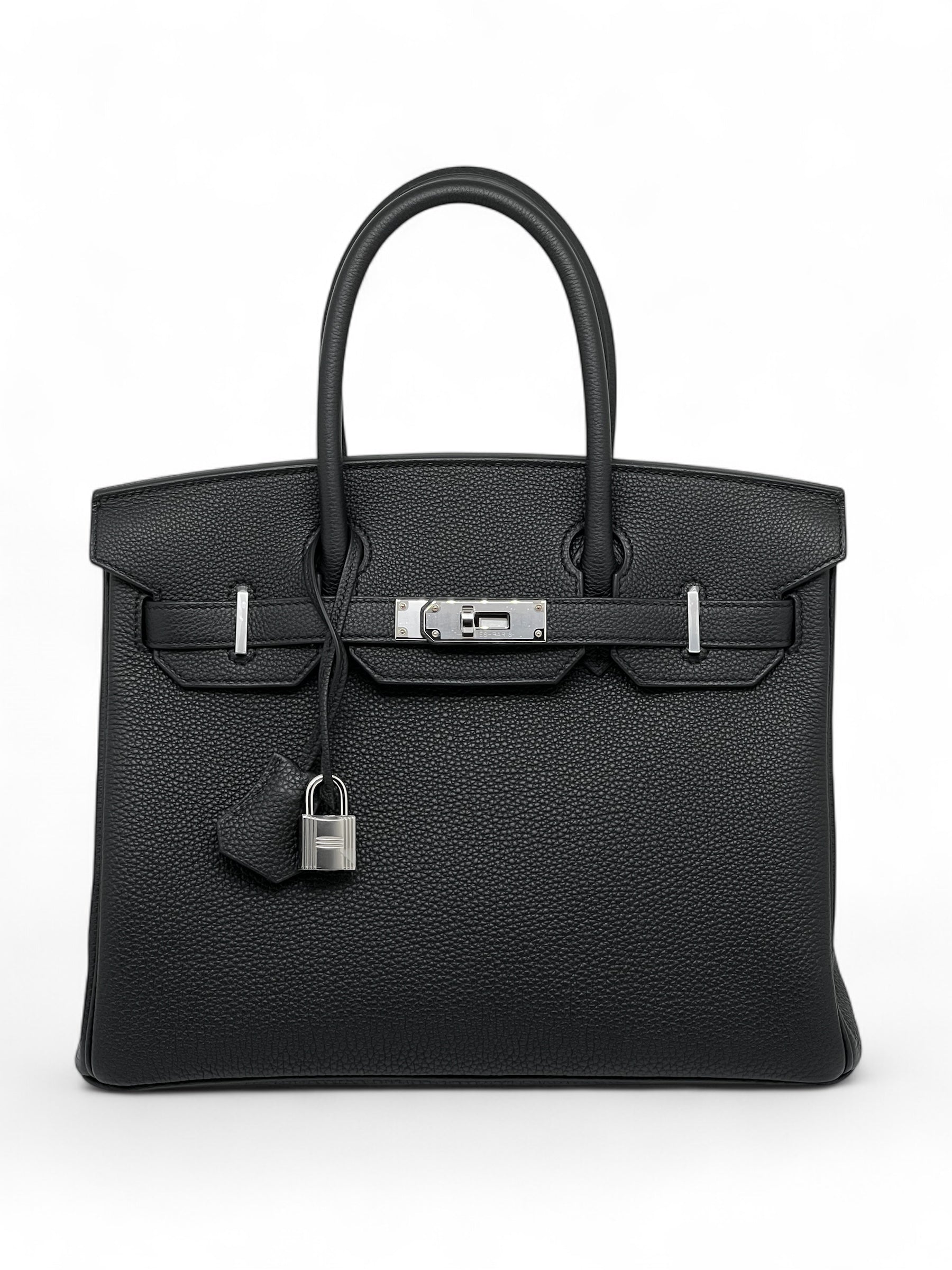 Hermès - Birkin-Tasche 30 Schwarz Togo-Leder
