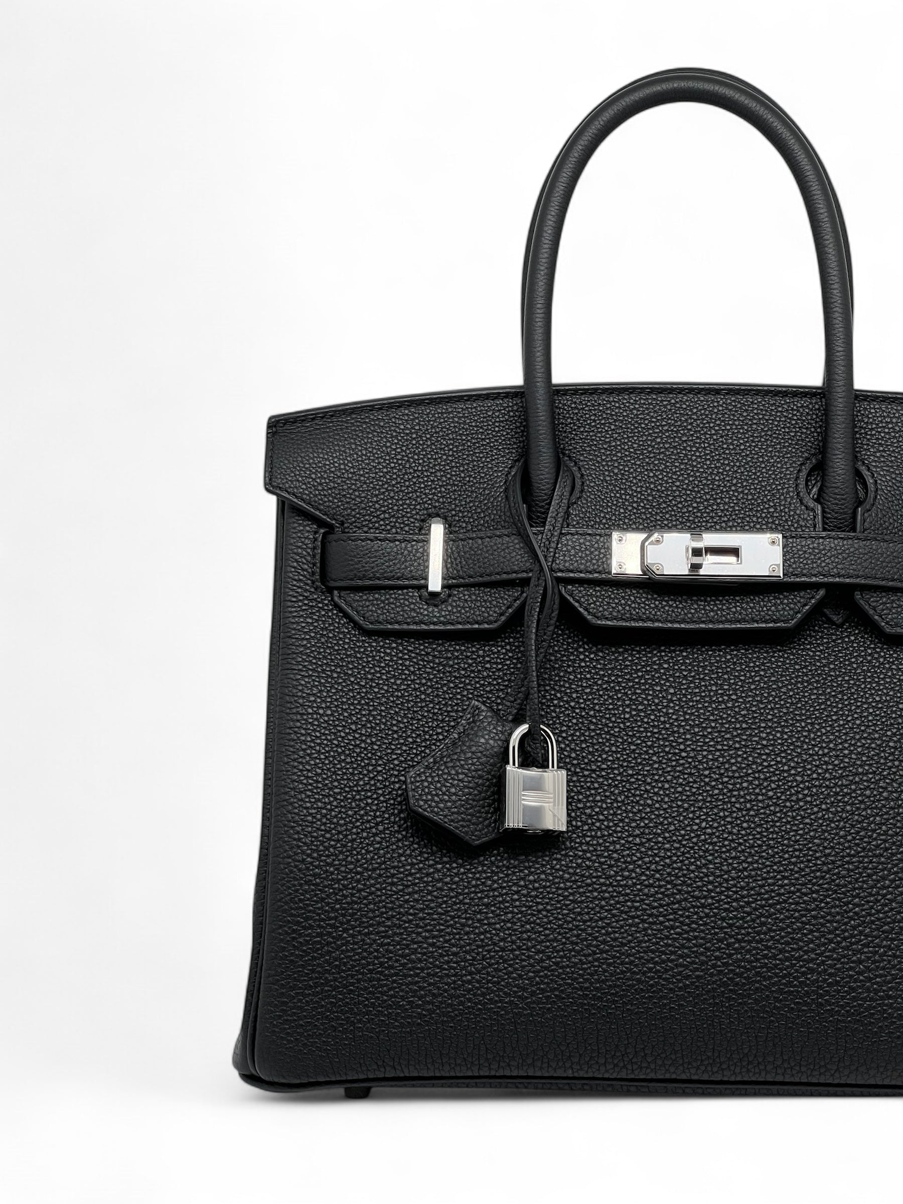 Hermès - Birkin-Tasche 30 Schwarz Togo-Leder