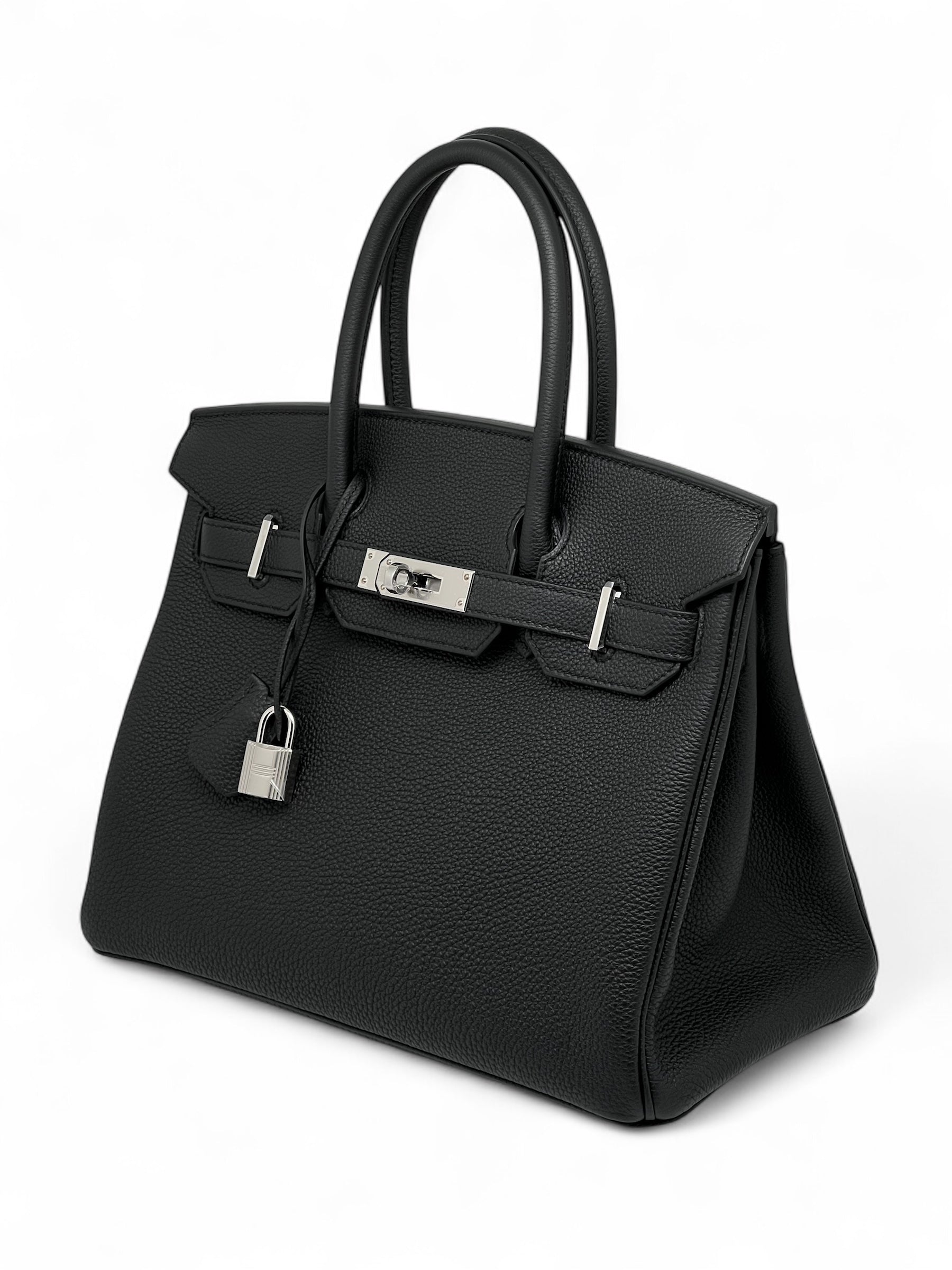 Hermès - Birkin-Tasche 30 Schwarz Togo-Leder