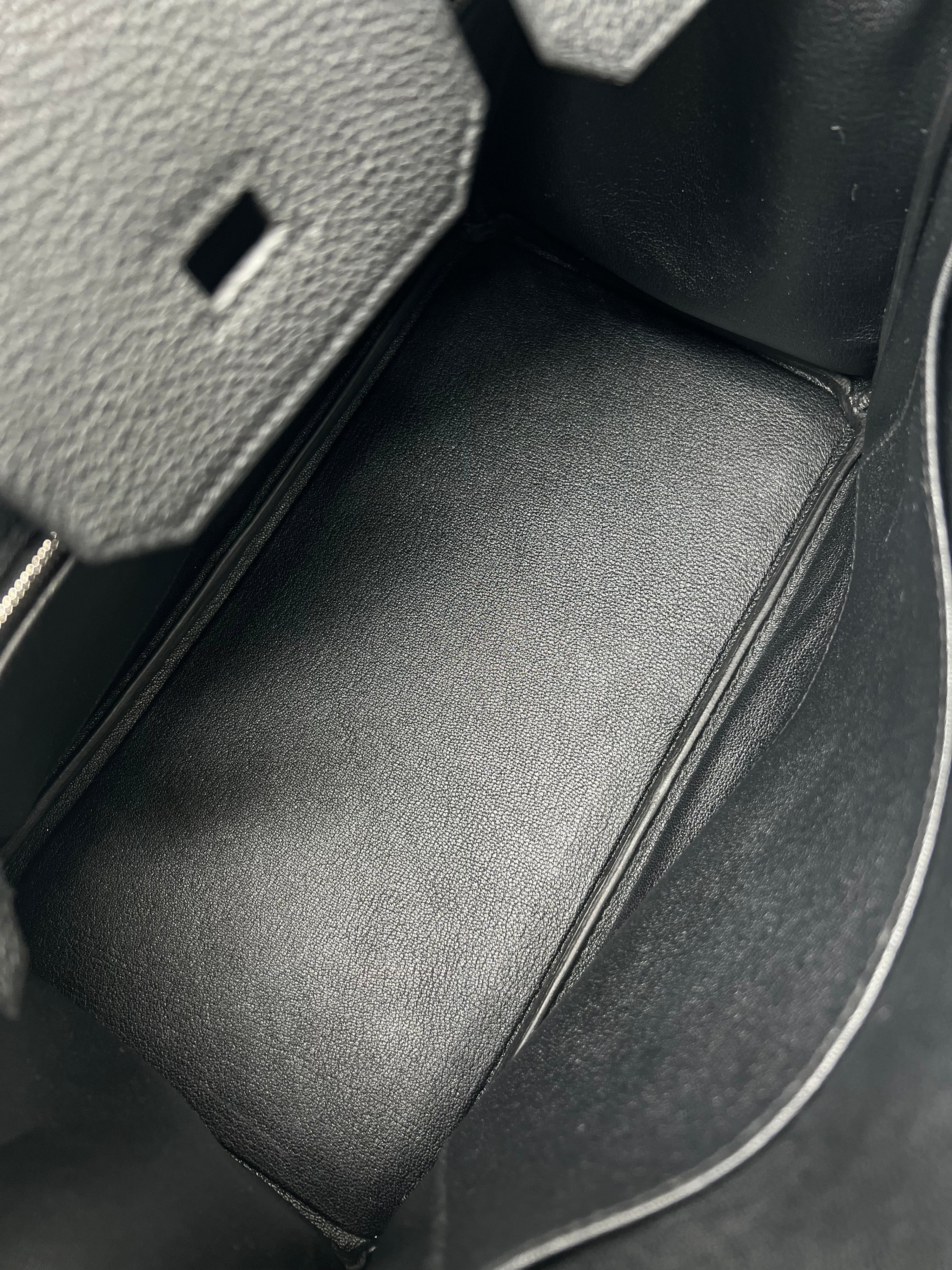 Hermès - Birkin-Tasche 30 Schwarz Togo-Leder