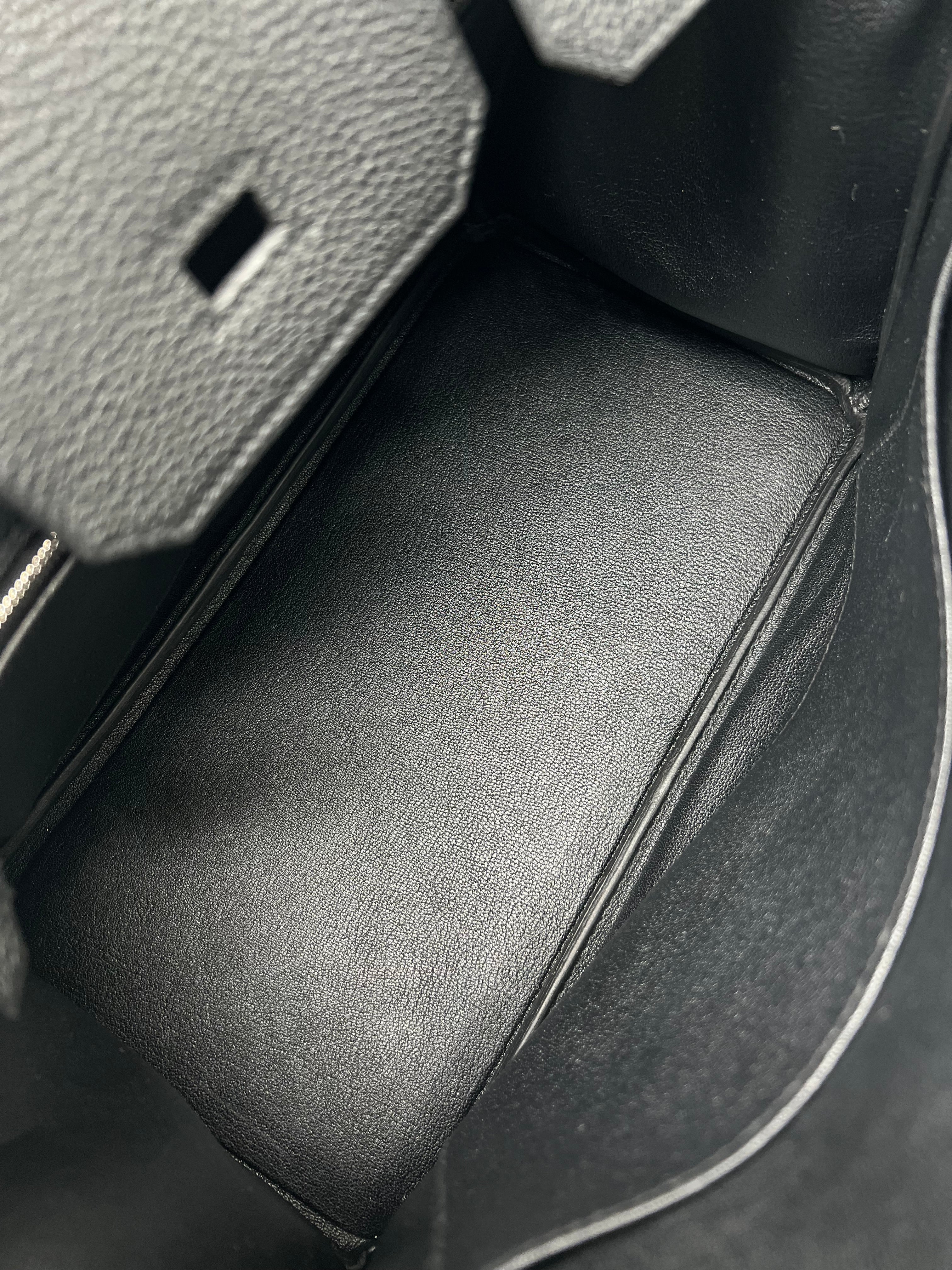 Hermès - Sac Birkin 30 Noir cuir Togo
