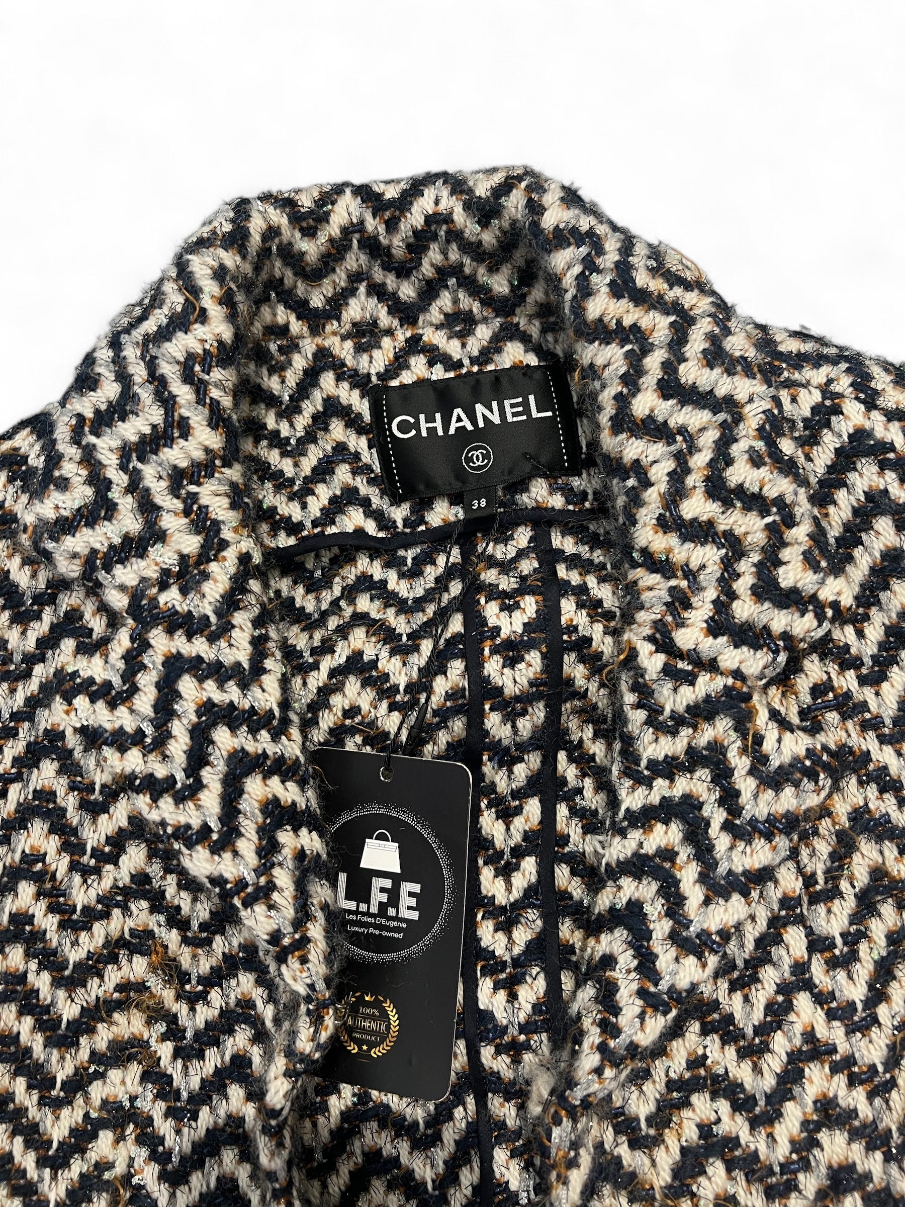 Chanel - Veste en tweed T38