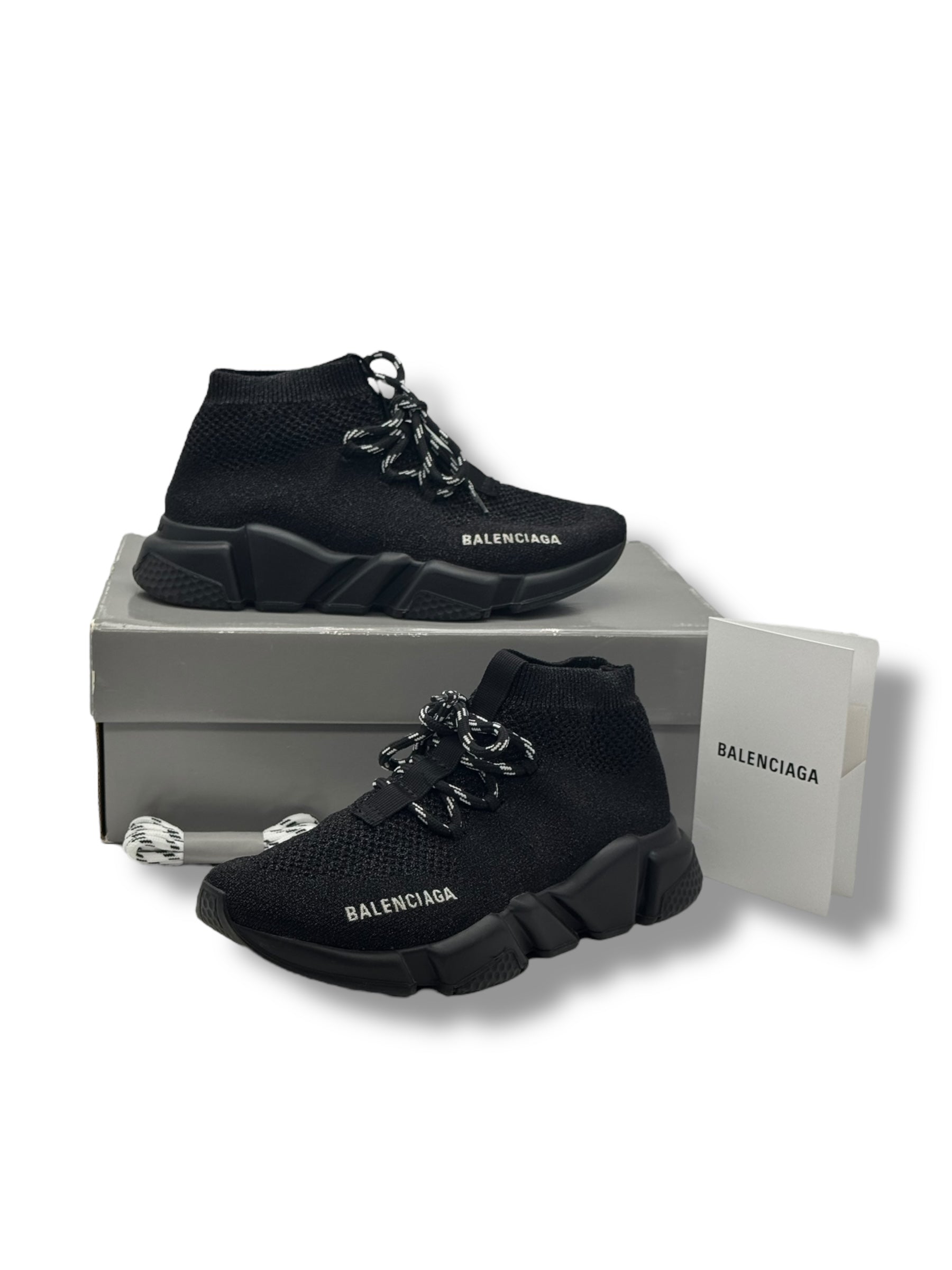 Balenciaga - Speed Lace Up glitter sneakers size 37