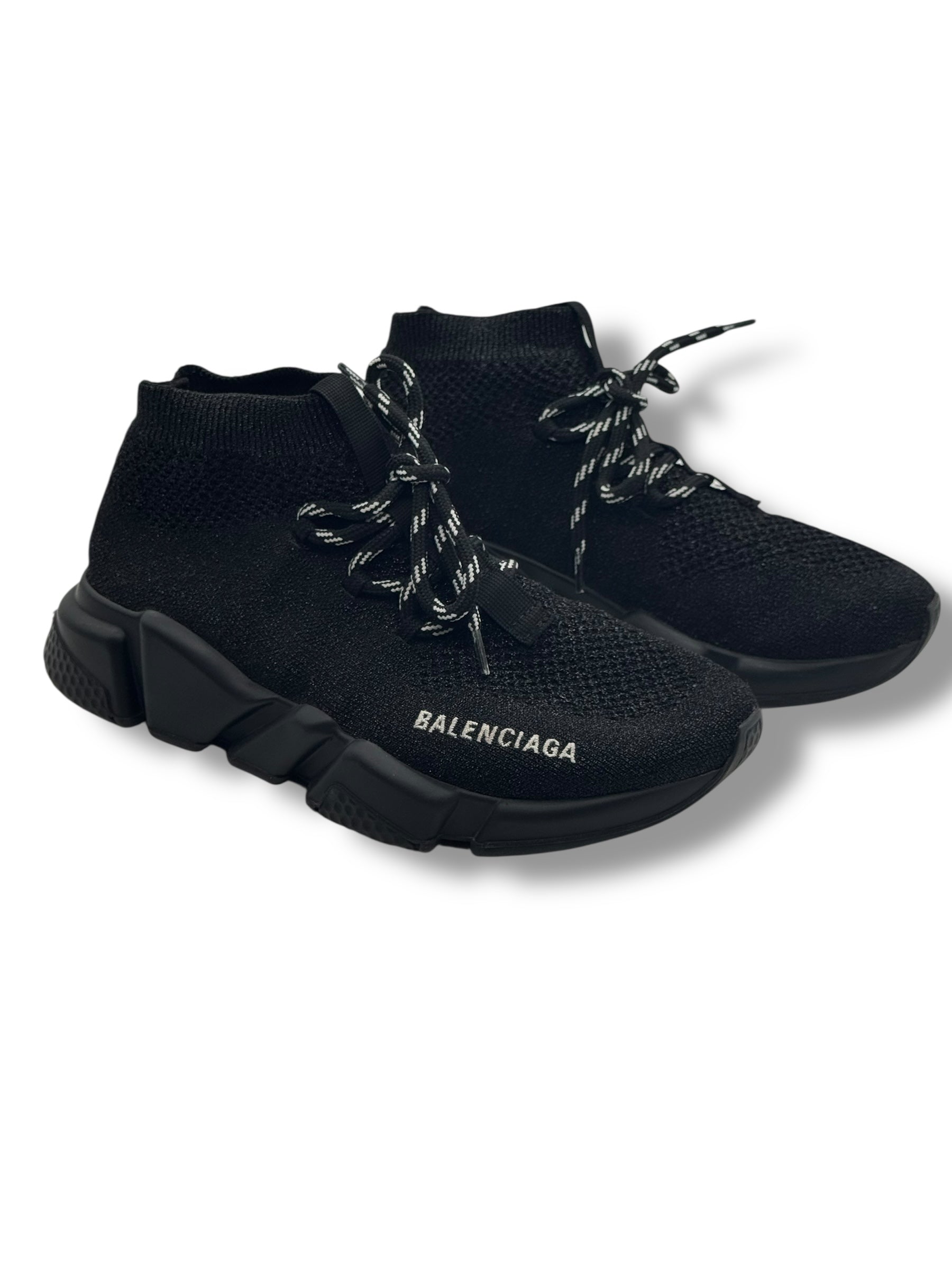 Balenciaga - Speed Lace Up glitter sneakers size 37