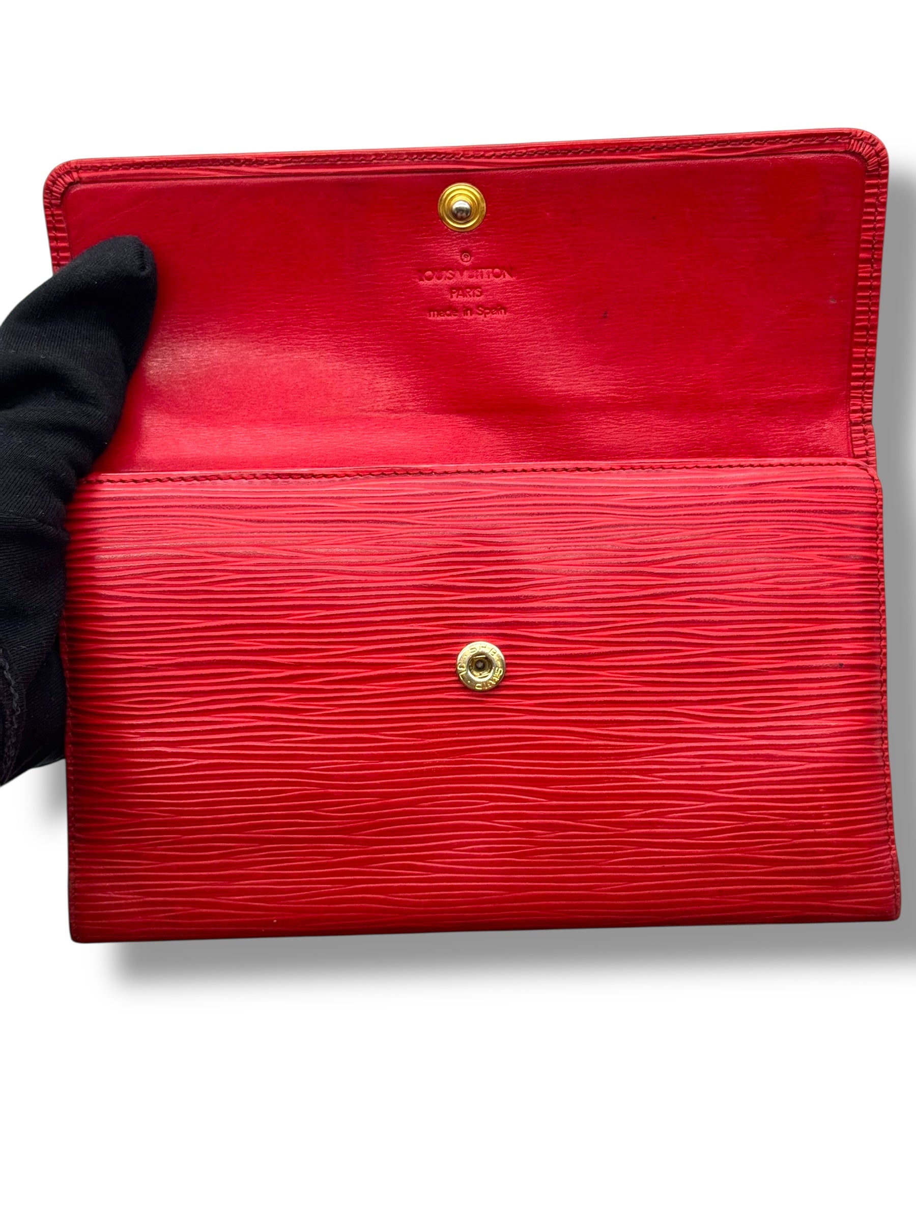 Louis Vuitton - Geldbörse aus rotem Epi-Leder