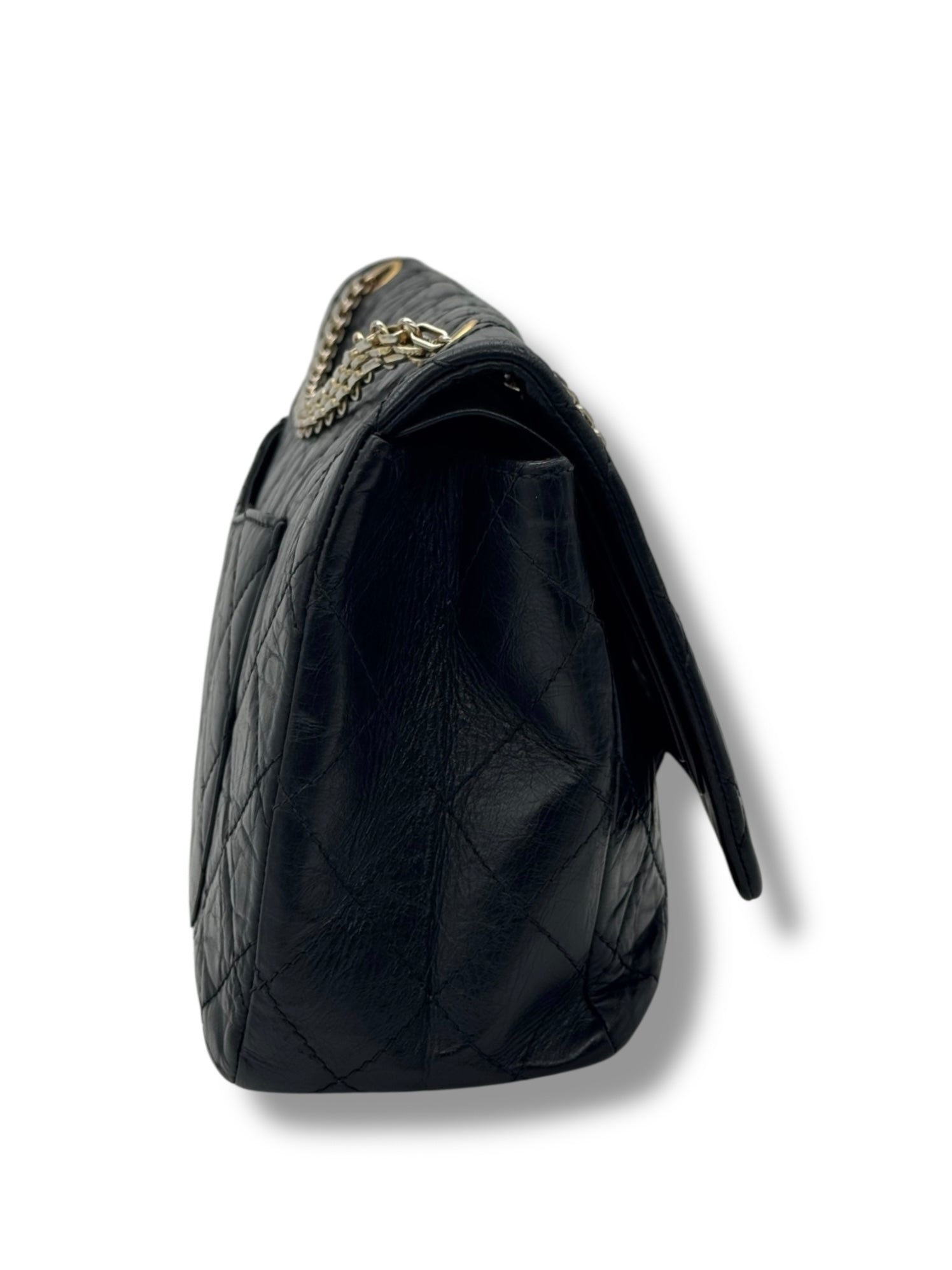Chanel - Maxi-Tasche 2.55 Schwarz