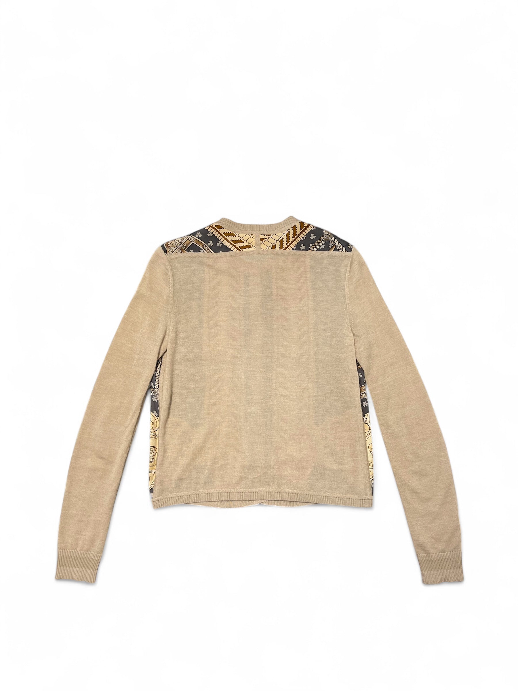 Hermès - Gilet en soie et cachemire T36