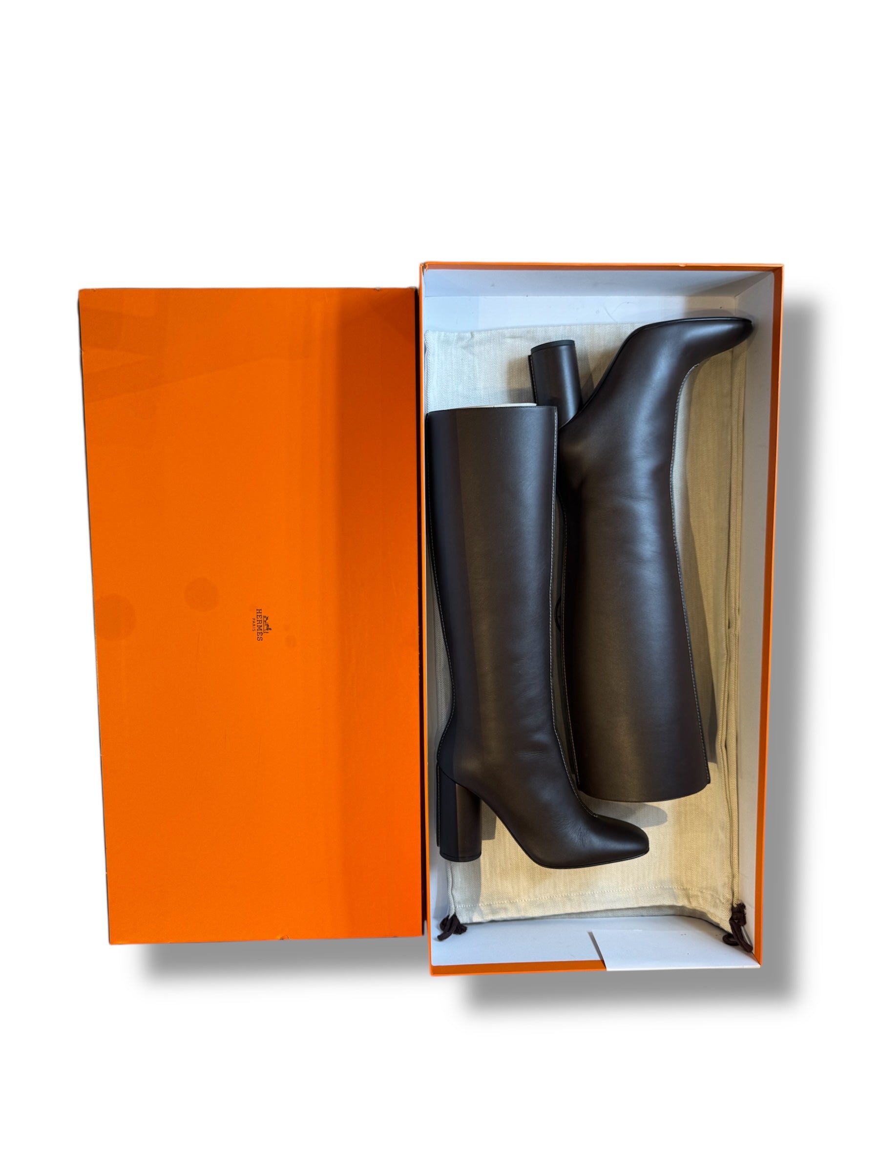 Hermès - Botte dressage marron 95 T38