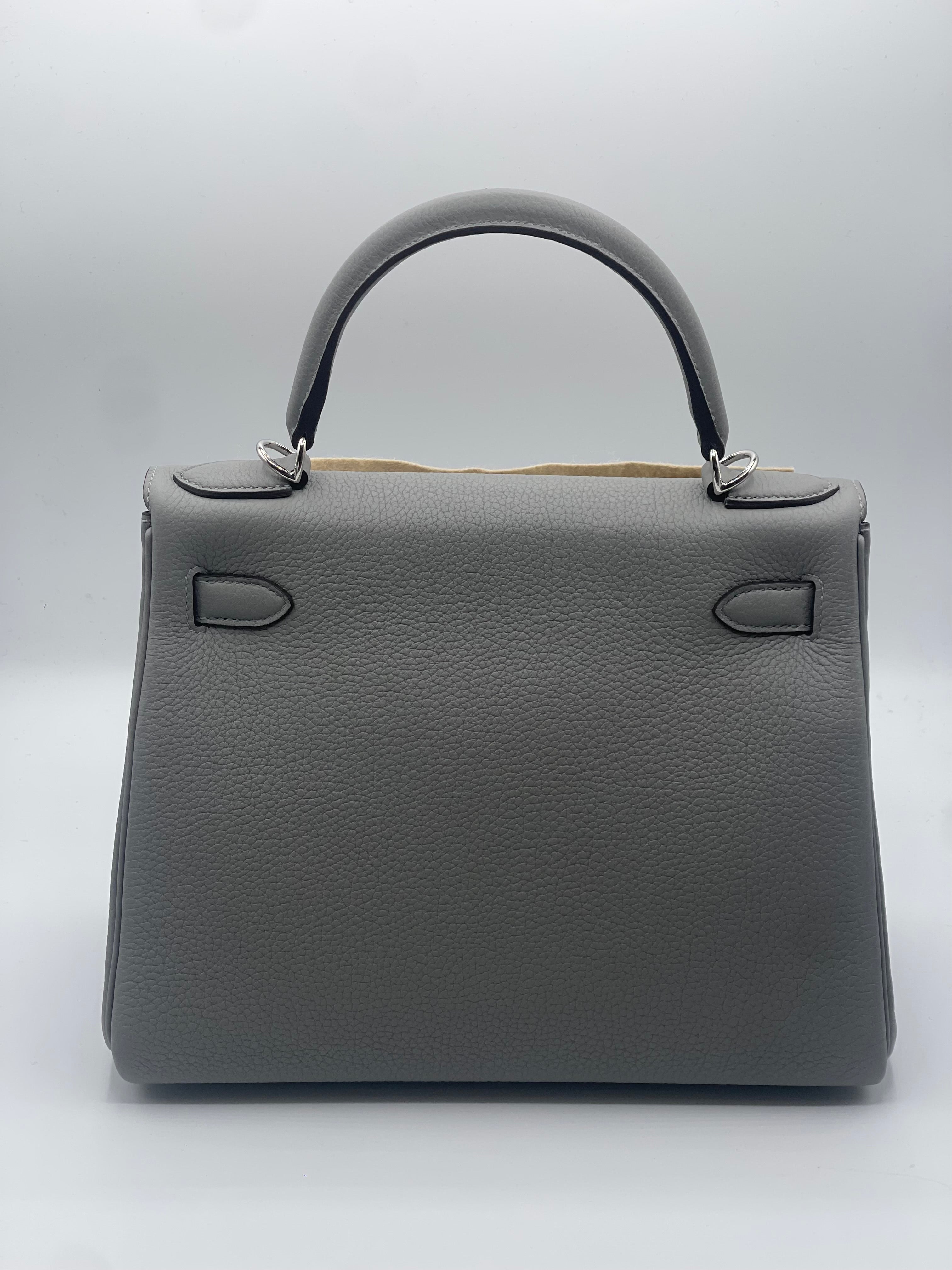 Hermès - Borsa Kelly 28 Grigio Gabbiano