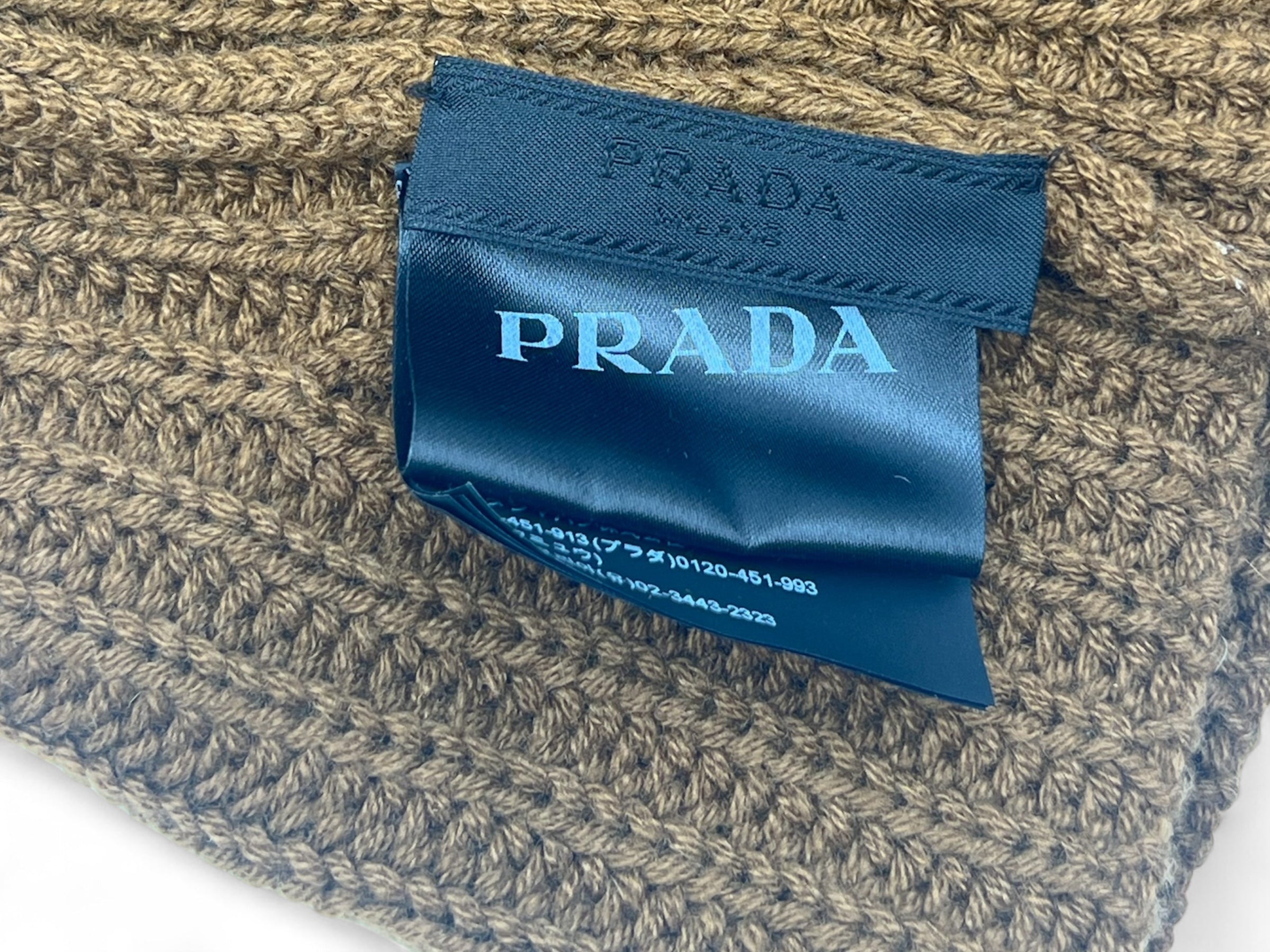 Prada - Cache cou en cachemire marron