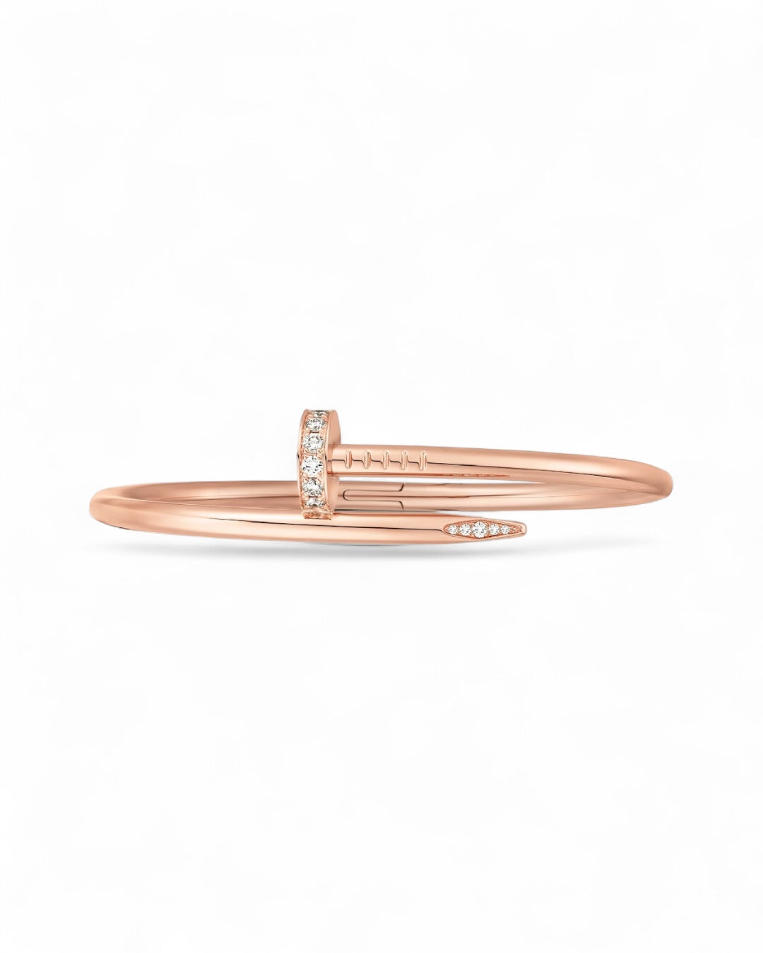 Cartier - Bracelet "Juste un Clou" en or rose 18k sertie