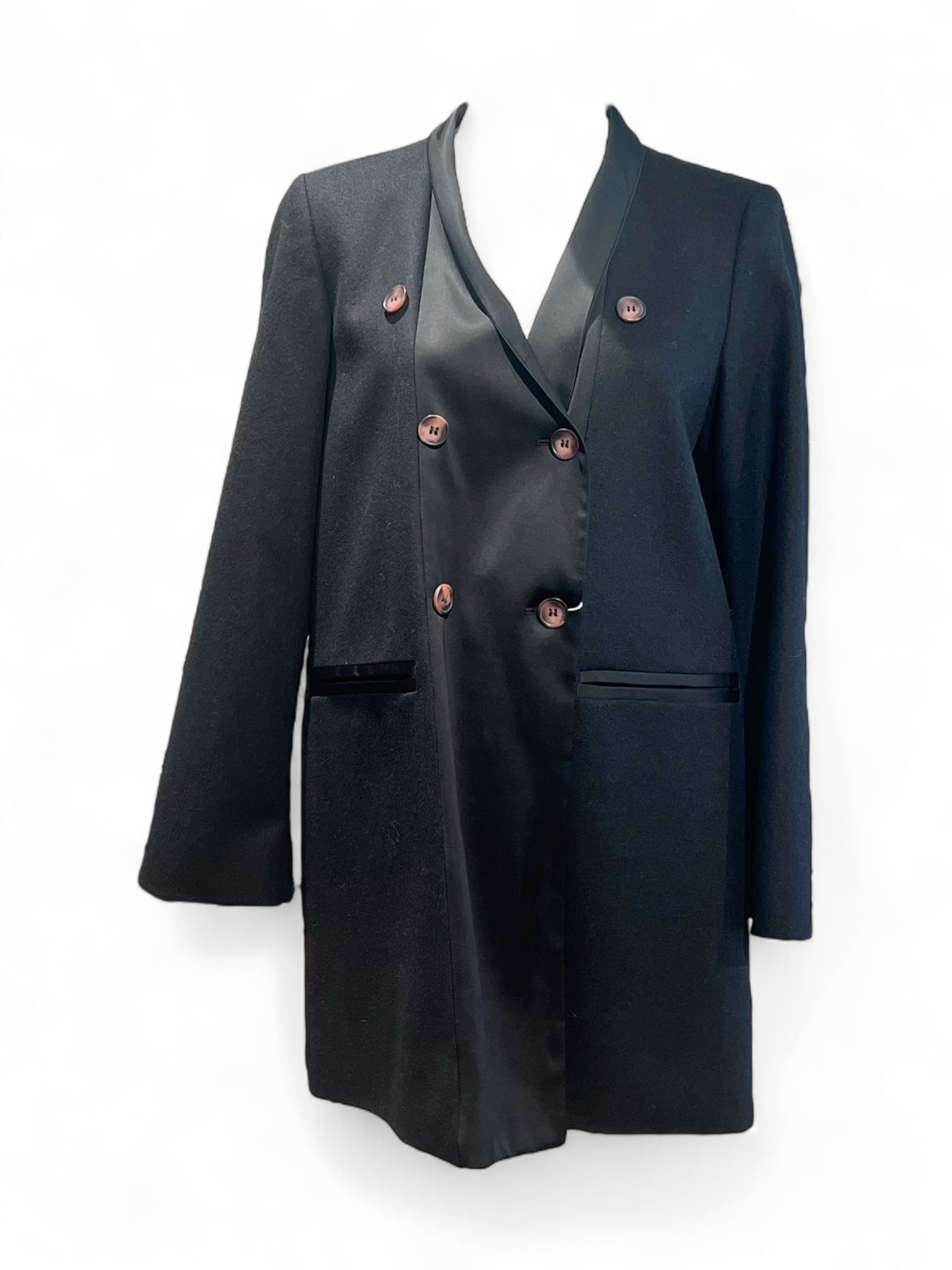 Maison Margiela - Manteau, Manteau noir T42