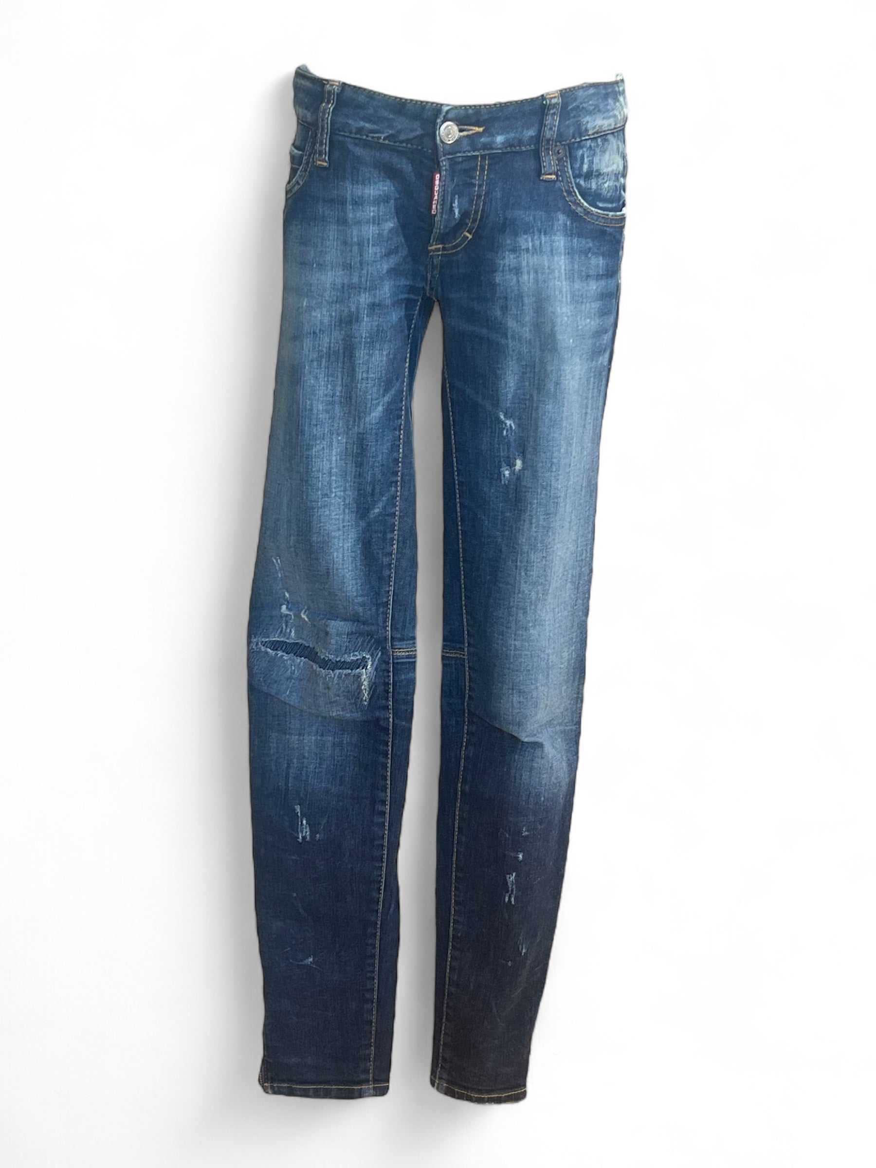 Dsquared - Jean Zip effet abîmé T40