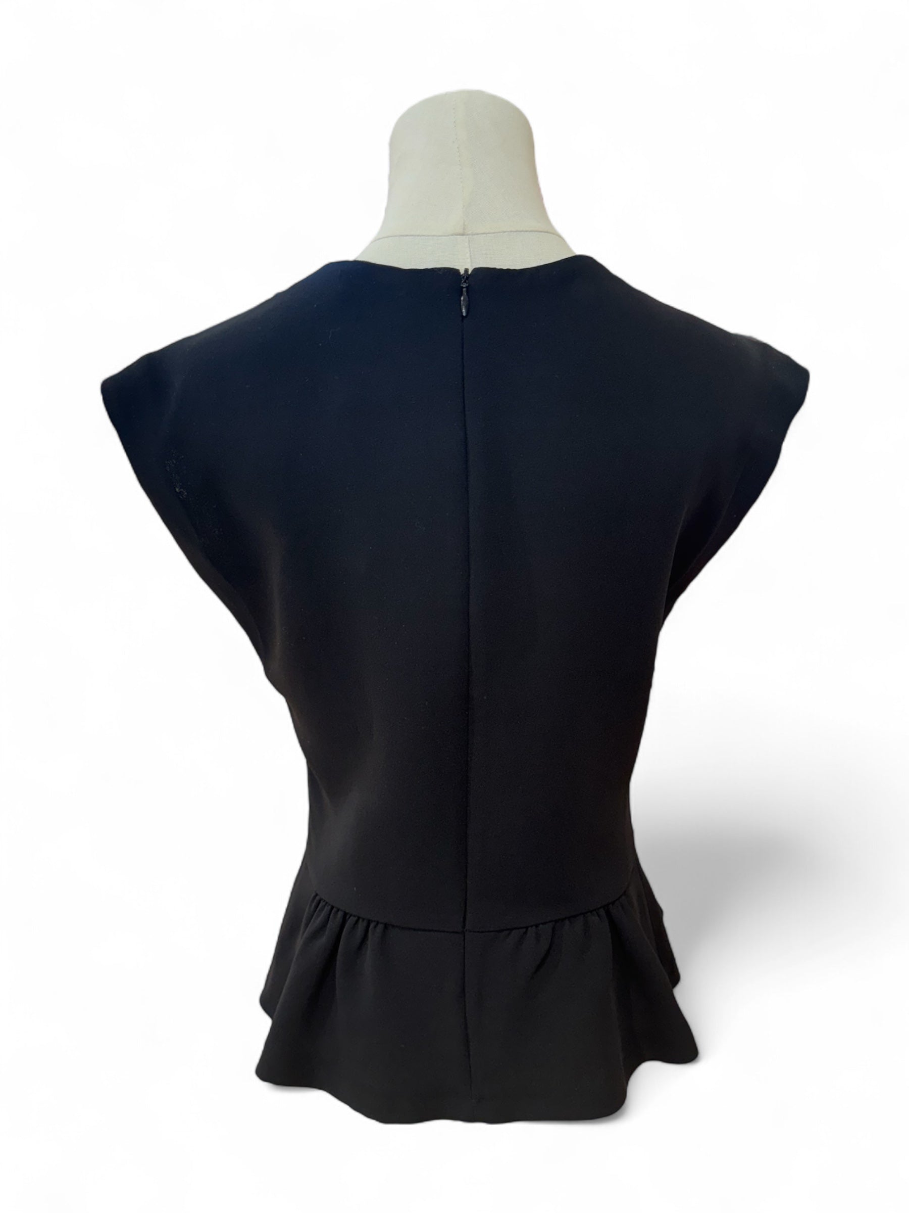 Sandro - Top peplum noir T38