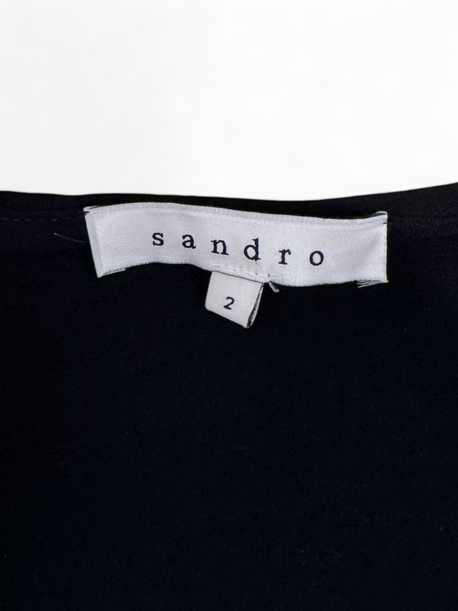 Sandro - Top peplum noir T38
