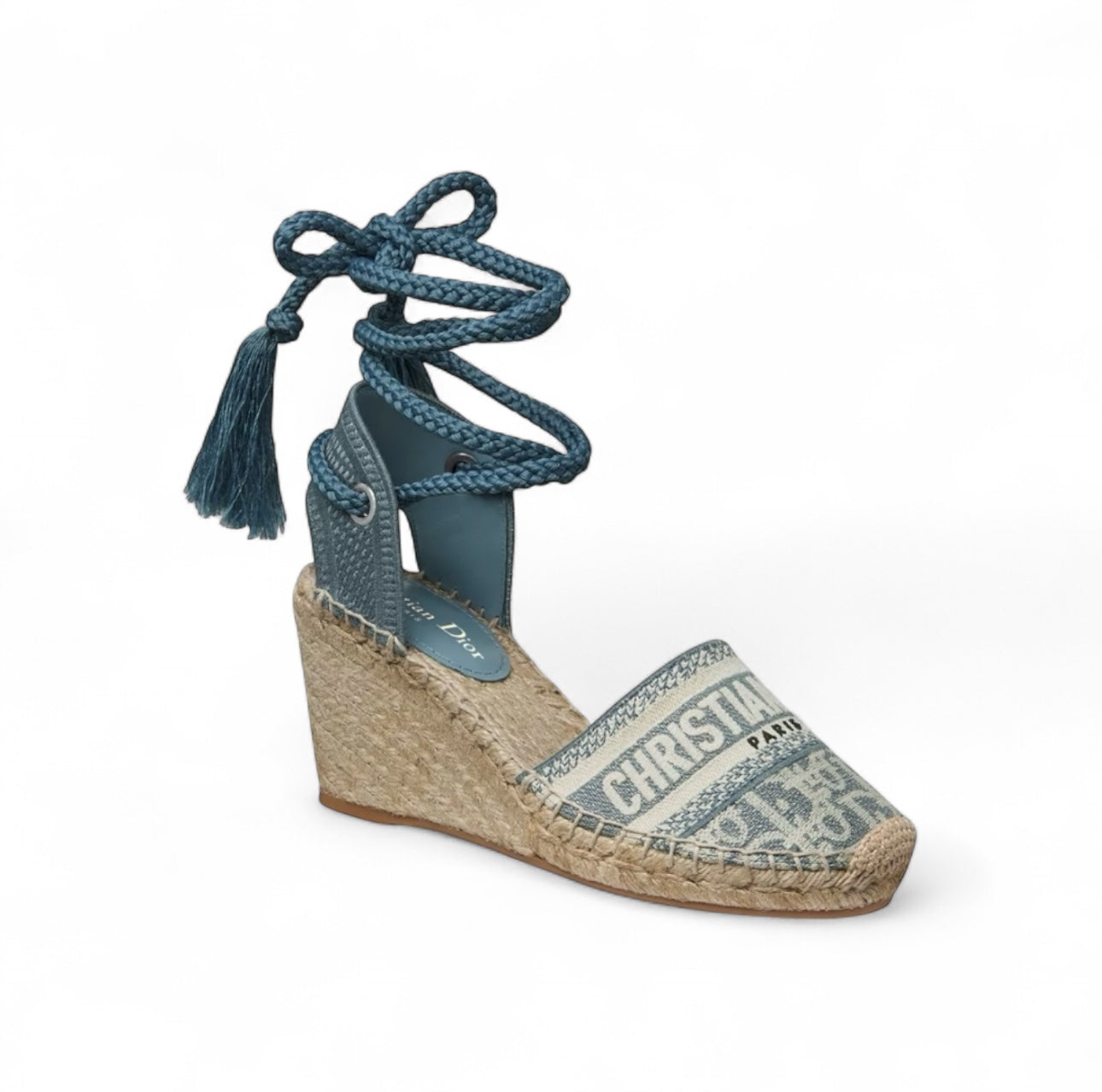 Dior - Keil-Sommerschuh Grandville blau Gr. 36