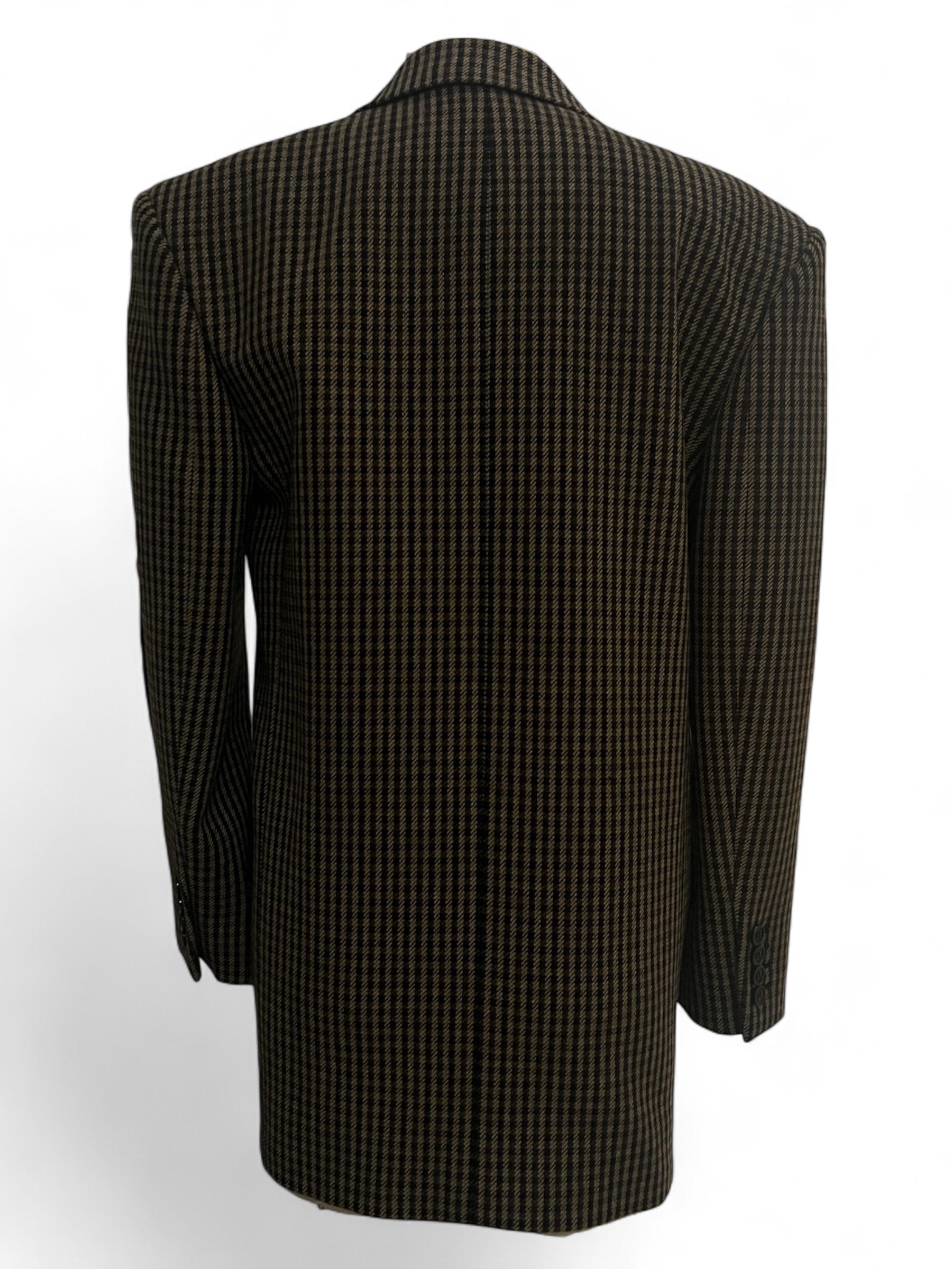 Saint Laurent - Veste de costume pied de poule T34