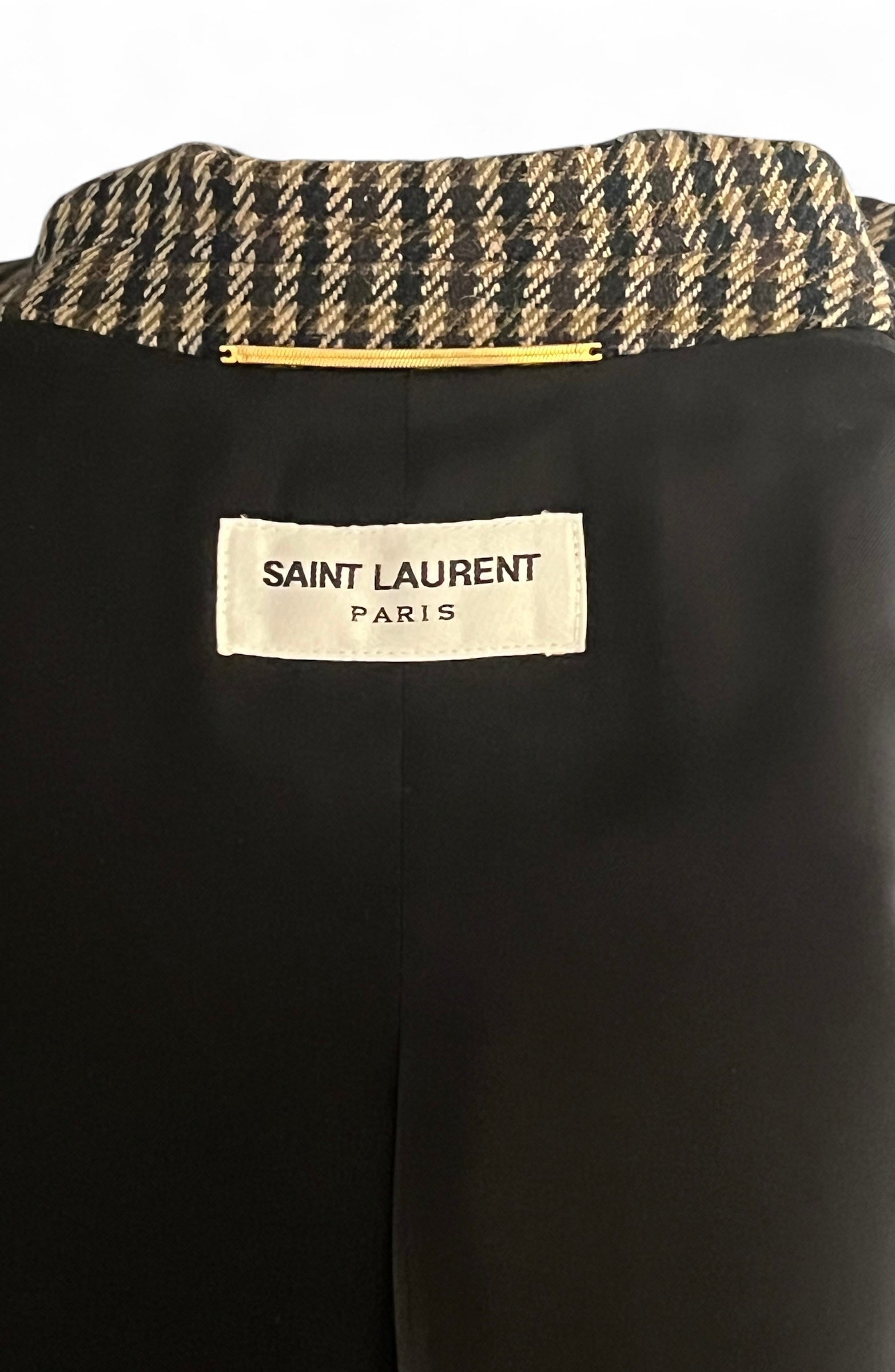 Saint Laurent - Veste de costume pied de poule T34