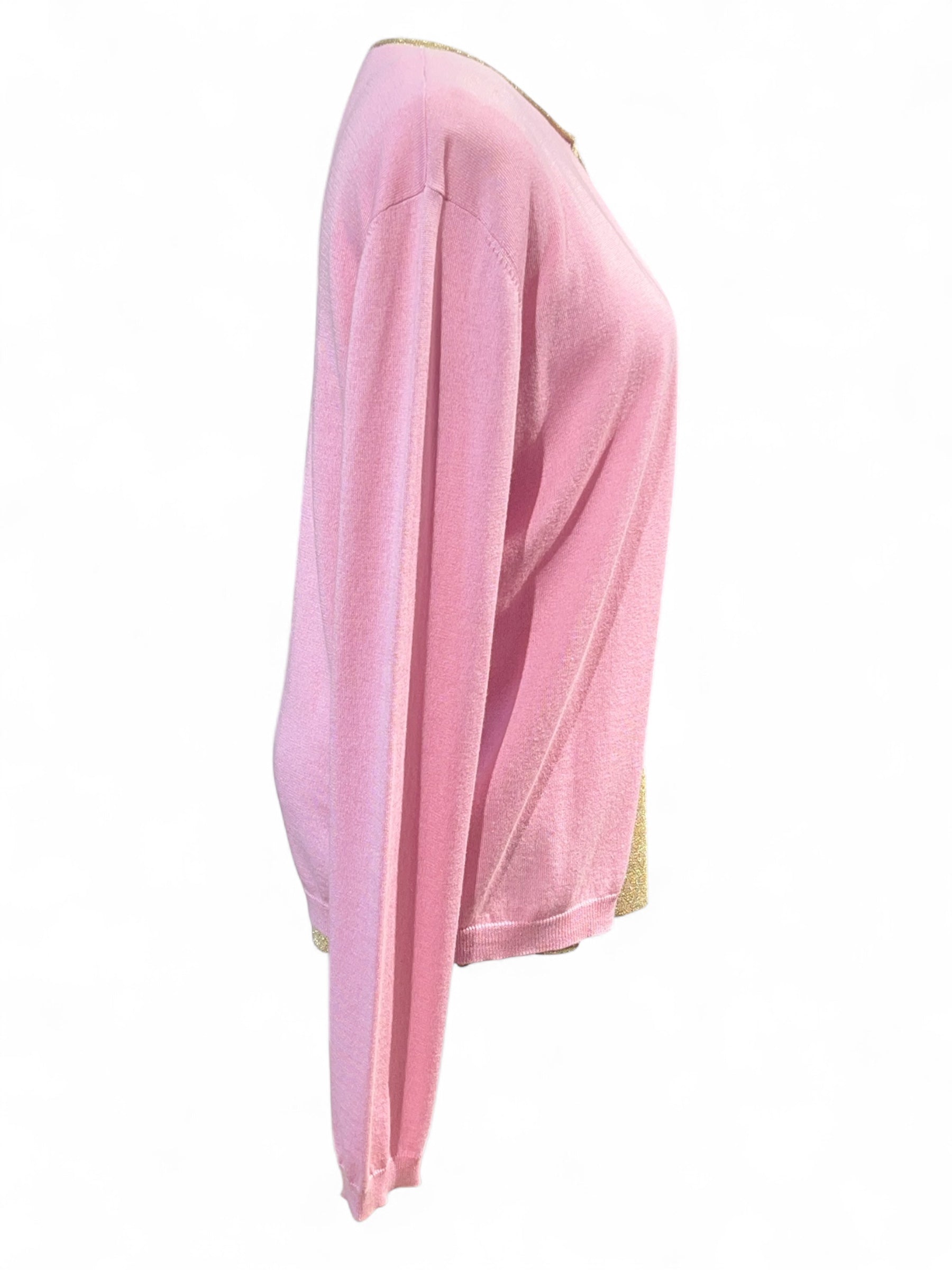 Valentino - Rosa und goldfarbenes Ensemble Größe 38