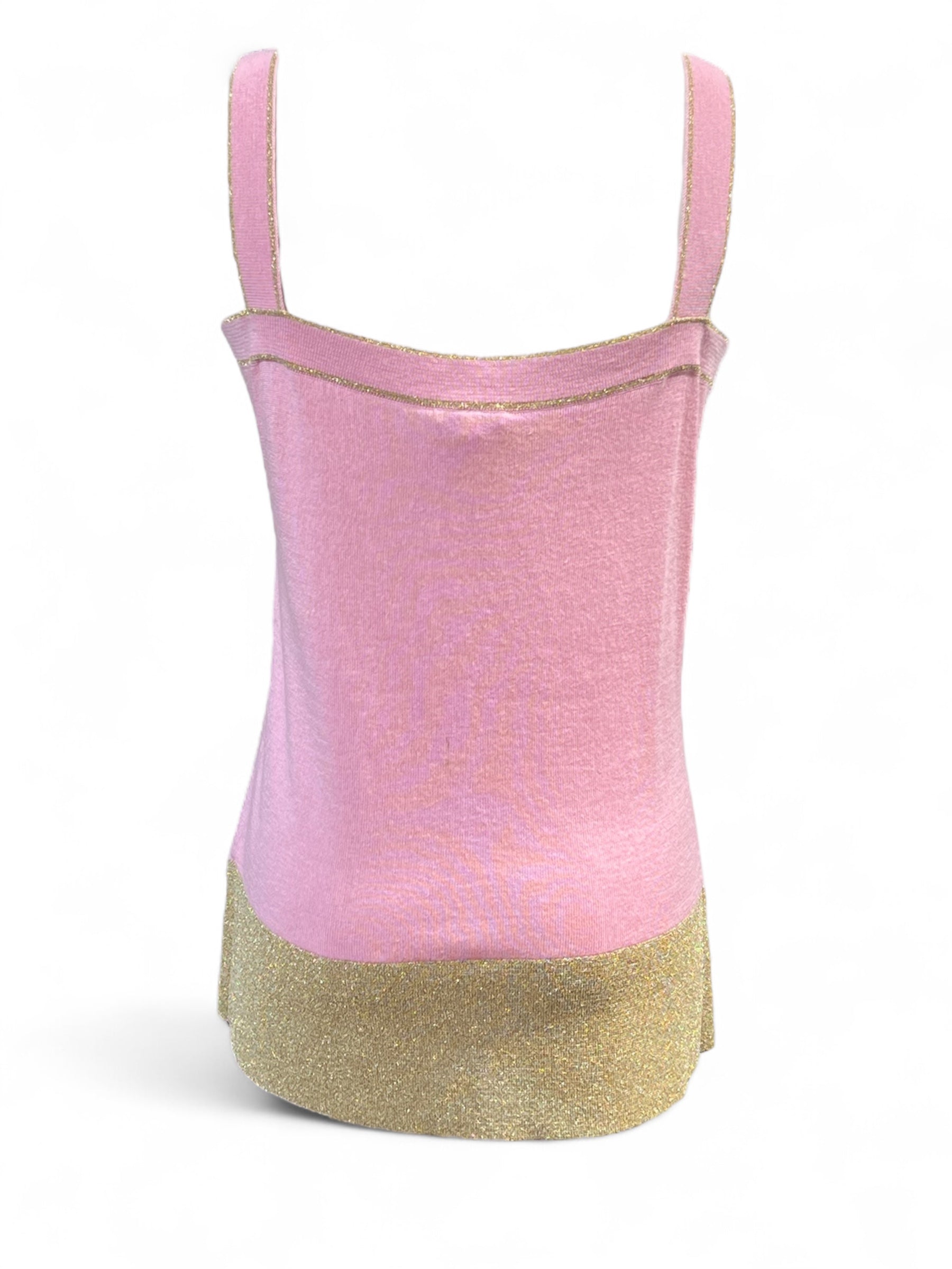 Valentino - Rosa und goldfarbenes Ensemble Größe 38