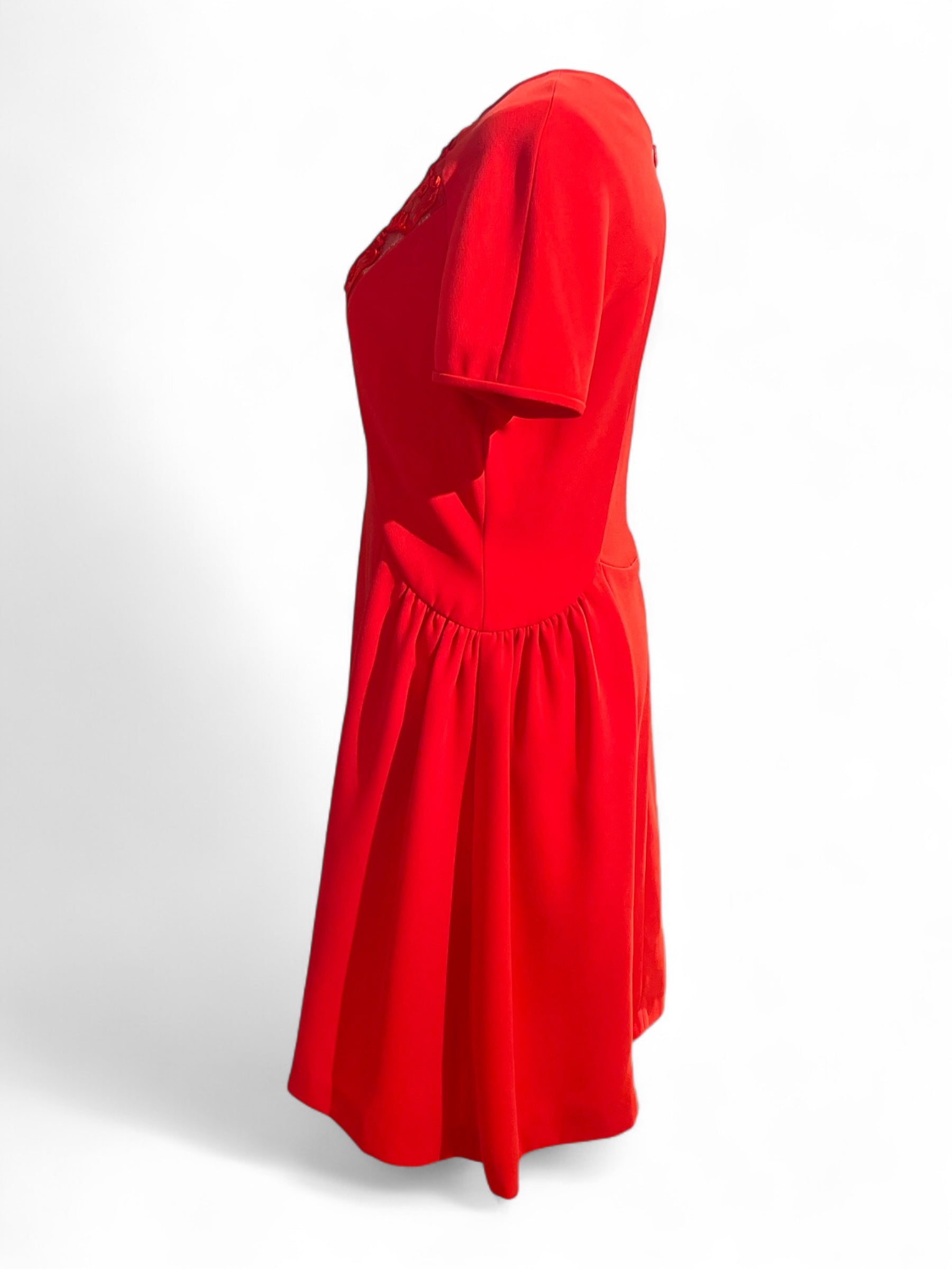The Kooples - Rotes Spitzenkleid TS