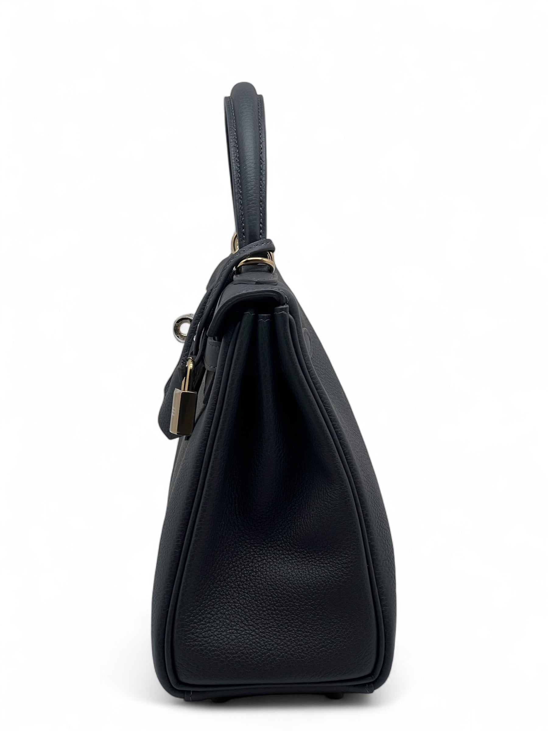 Hermès - Sac Kelly 25 Gris Etain