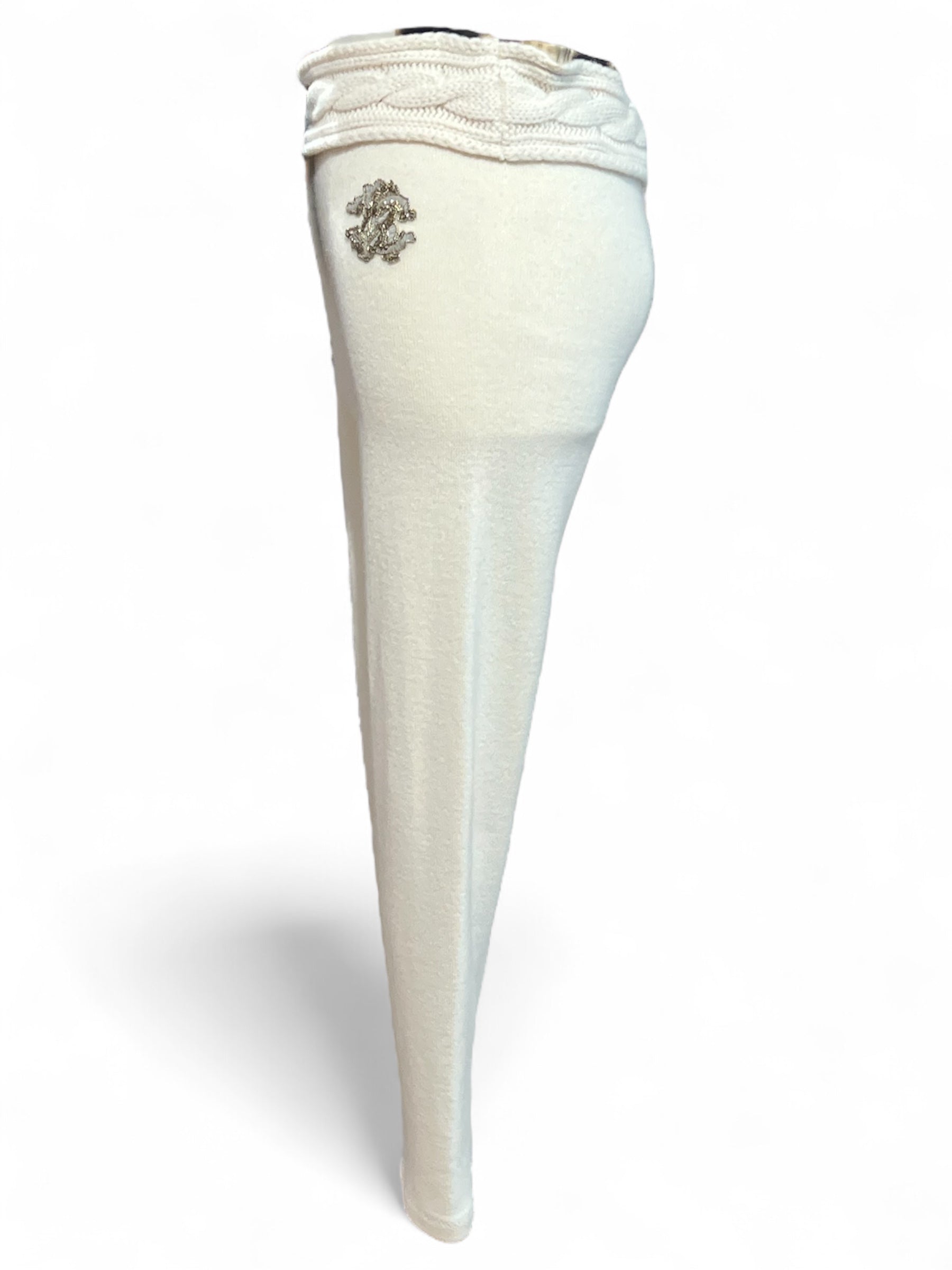 Roberto Cavalli - Pantalon en cachemire blanc T38