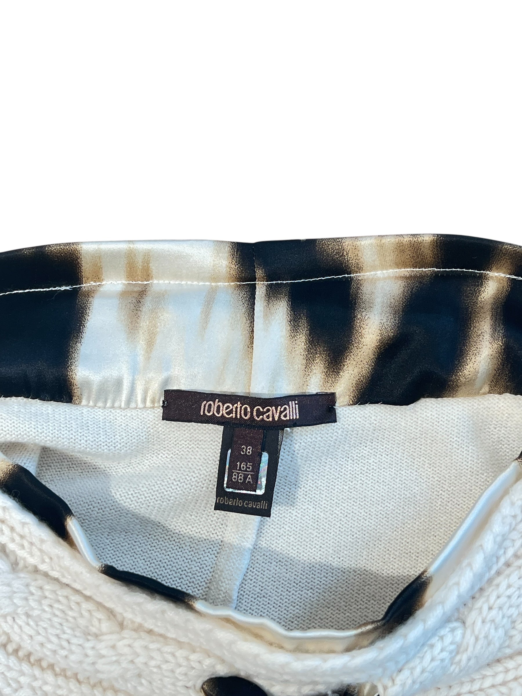 Roberto Cavalli - Pantalon en cachemire blanc T38