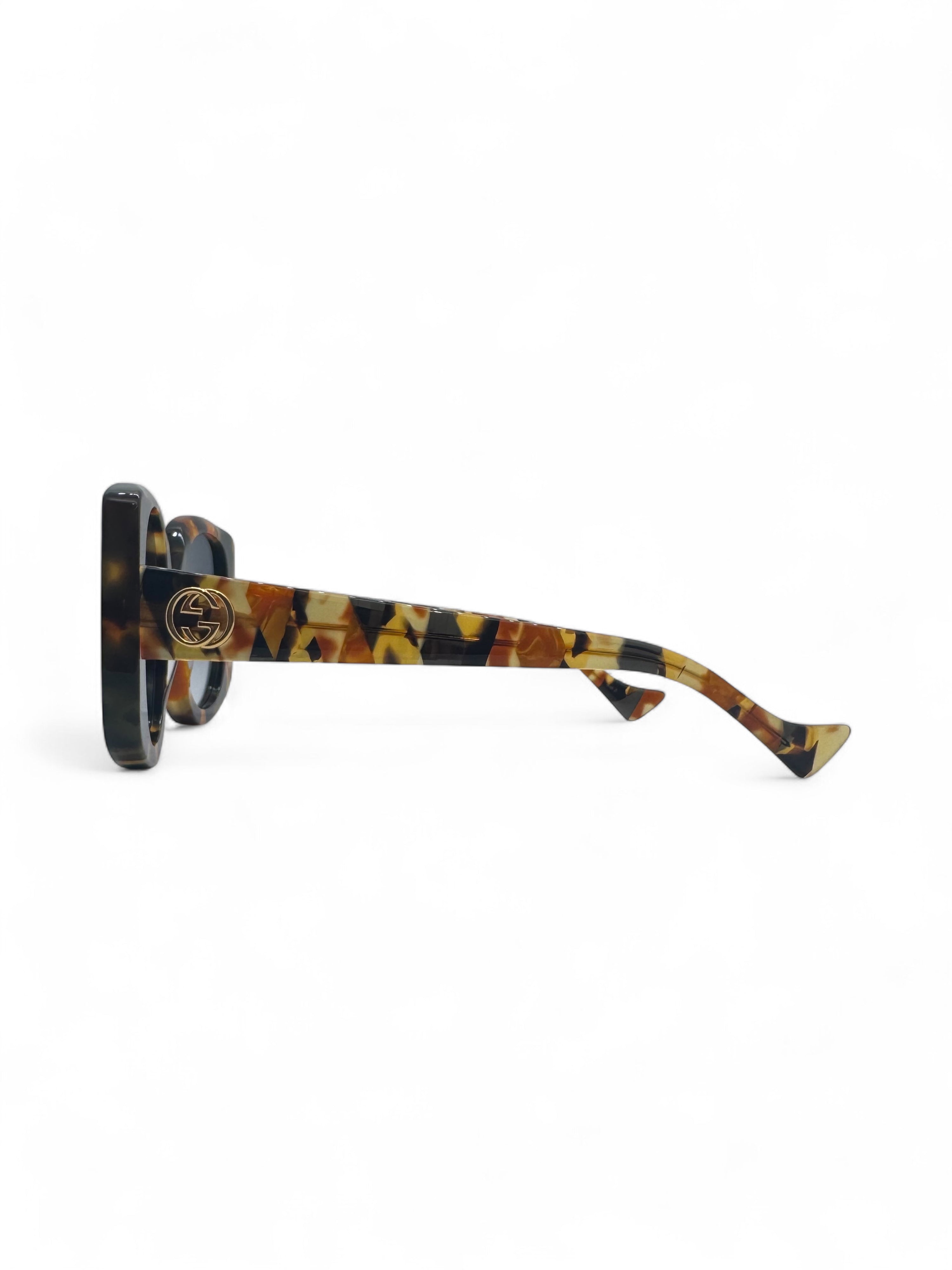 Gucci - Sonnenbrille mit Schildpattmuster