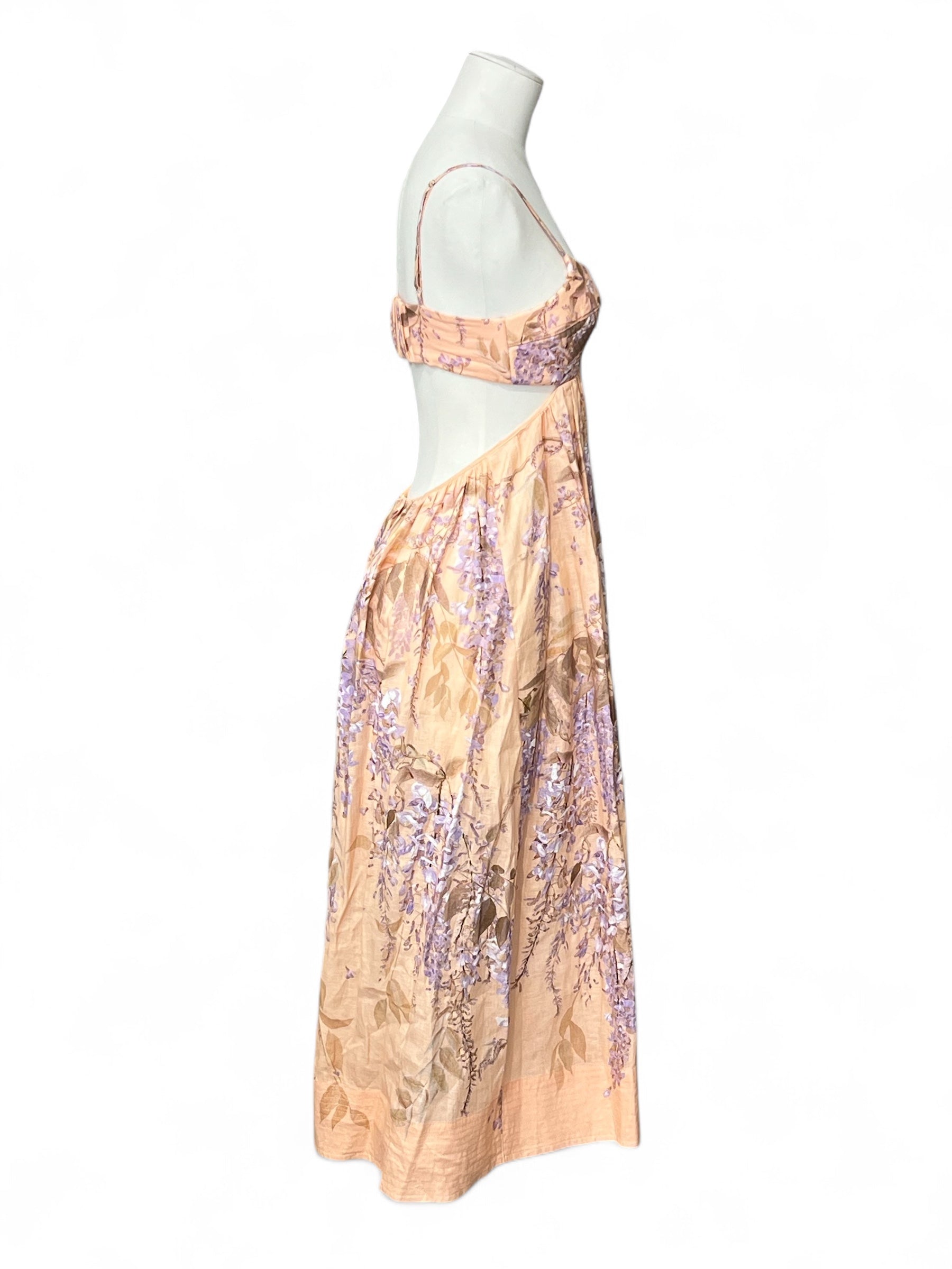 Zimmermann - Robe longue rose et violette T0