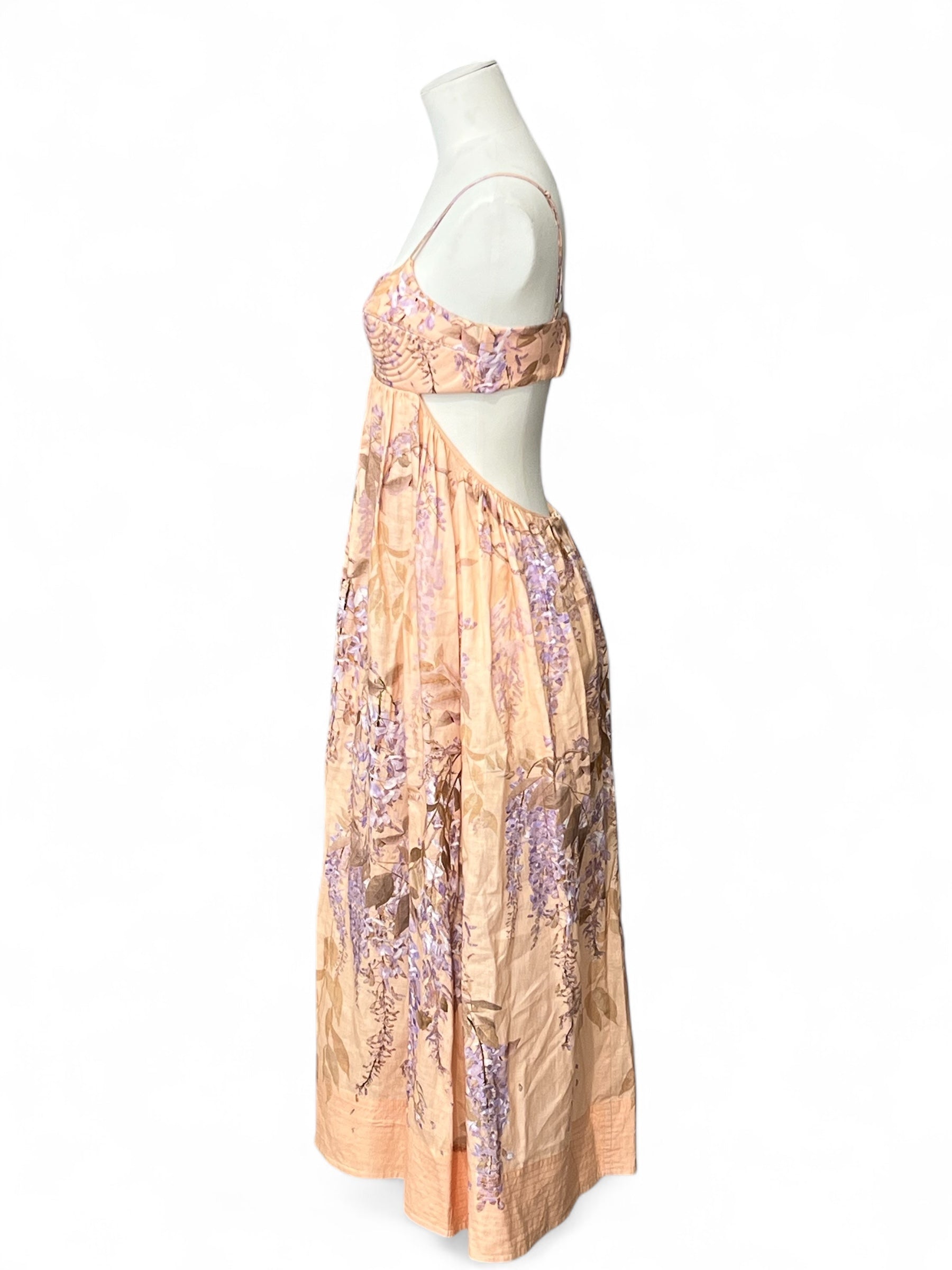 Zimmermann - Robe longue rose et violette T0