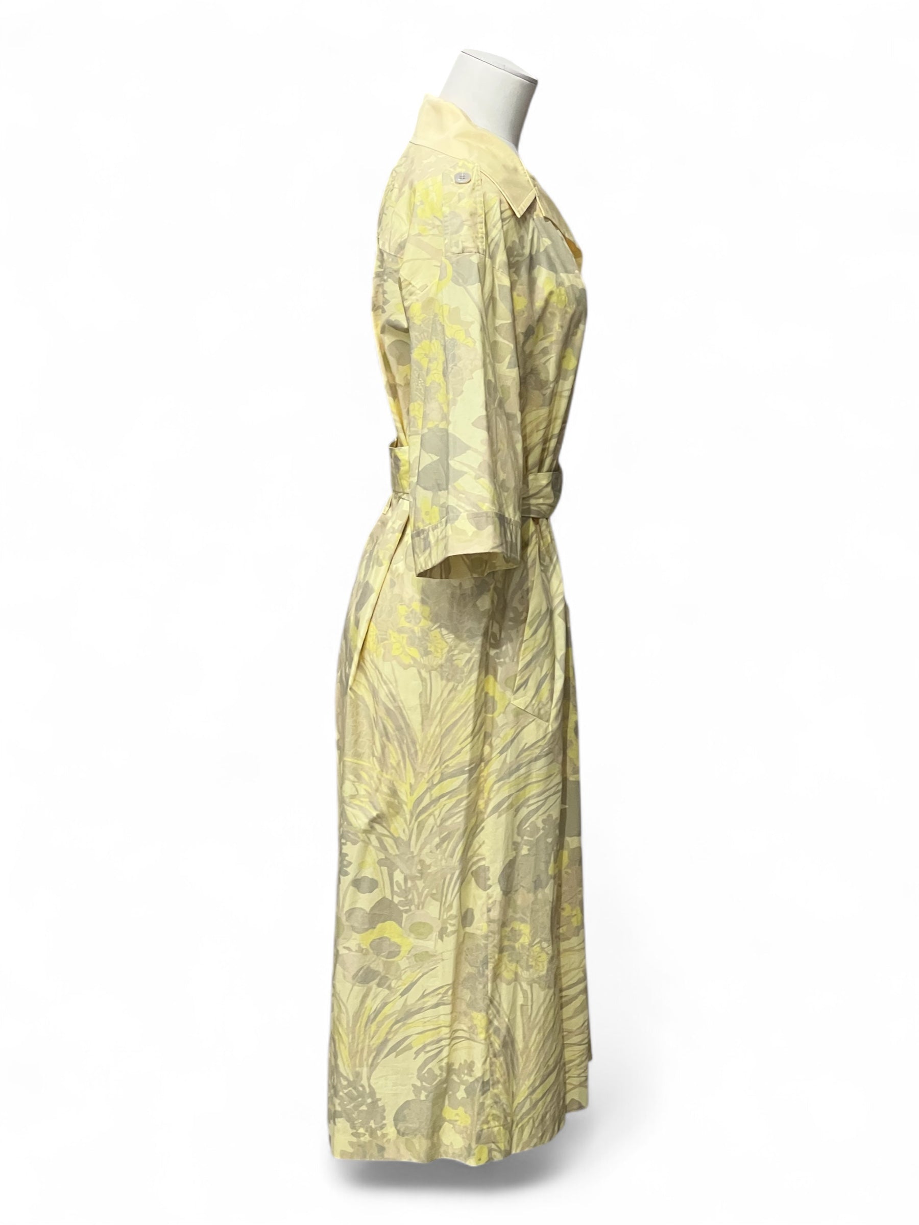 Dries van noten - Robe chemise jaune T36
