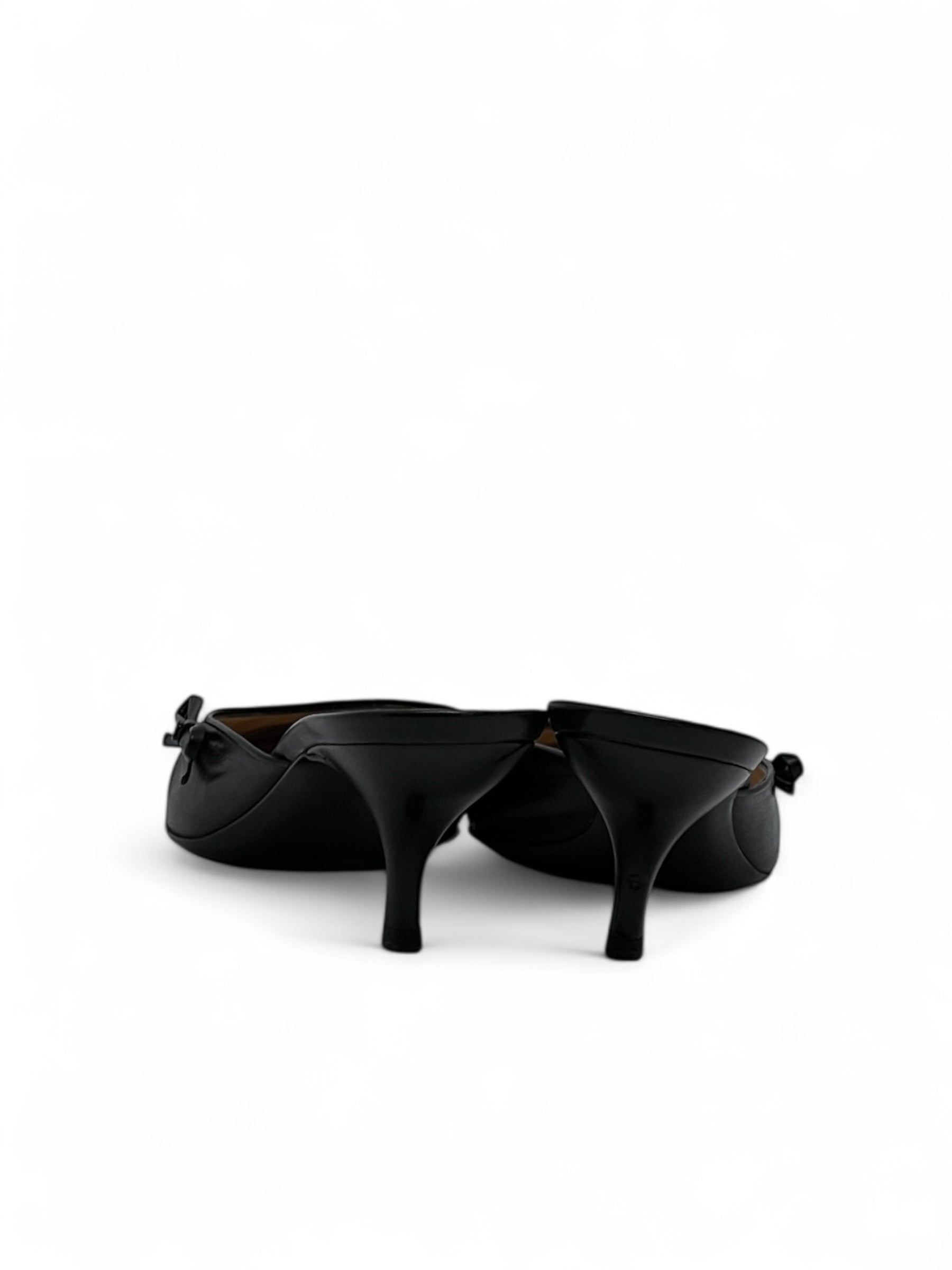 Chanel - Décolleté, Mules con tacco e fiocco T39,5